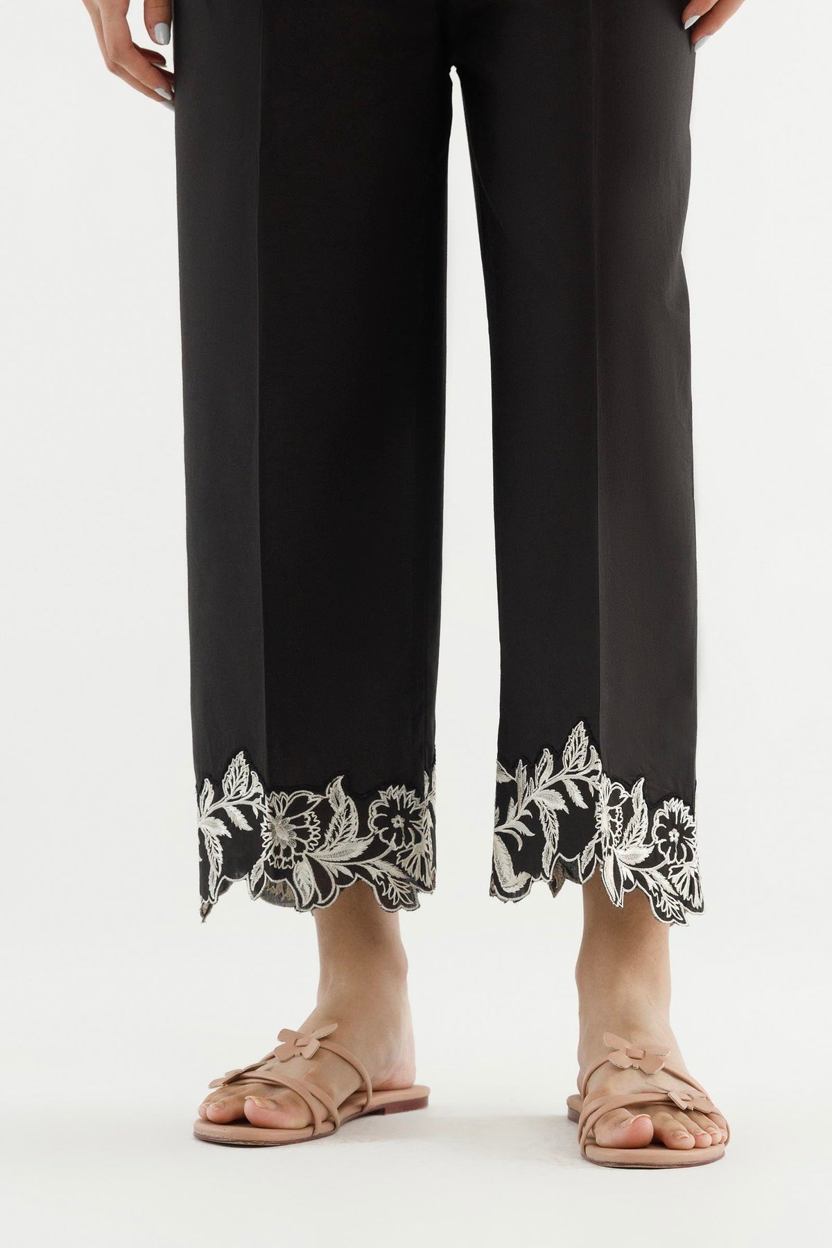 Stitched Embroidered Lawn Shalwar