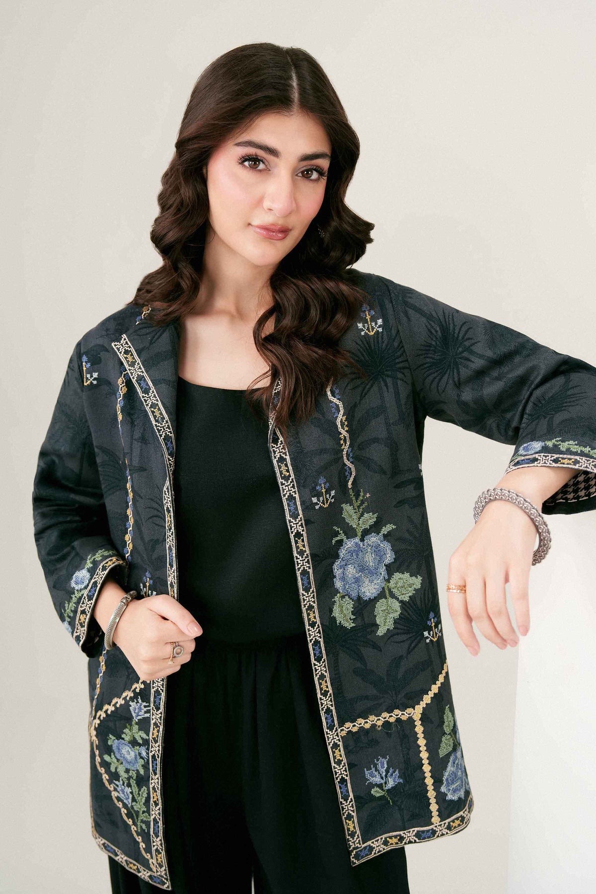 Printed Embroidered Jacket - ST1JE-PRET26WV2-5
