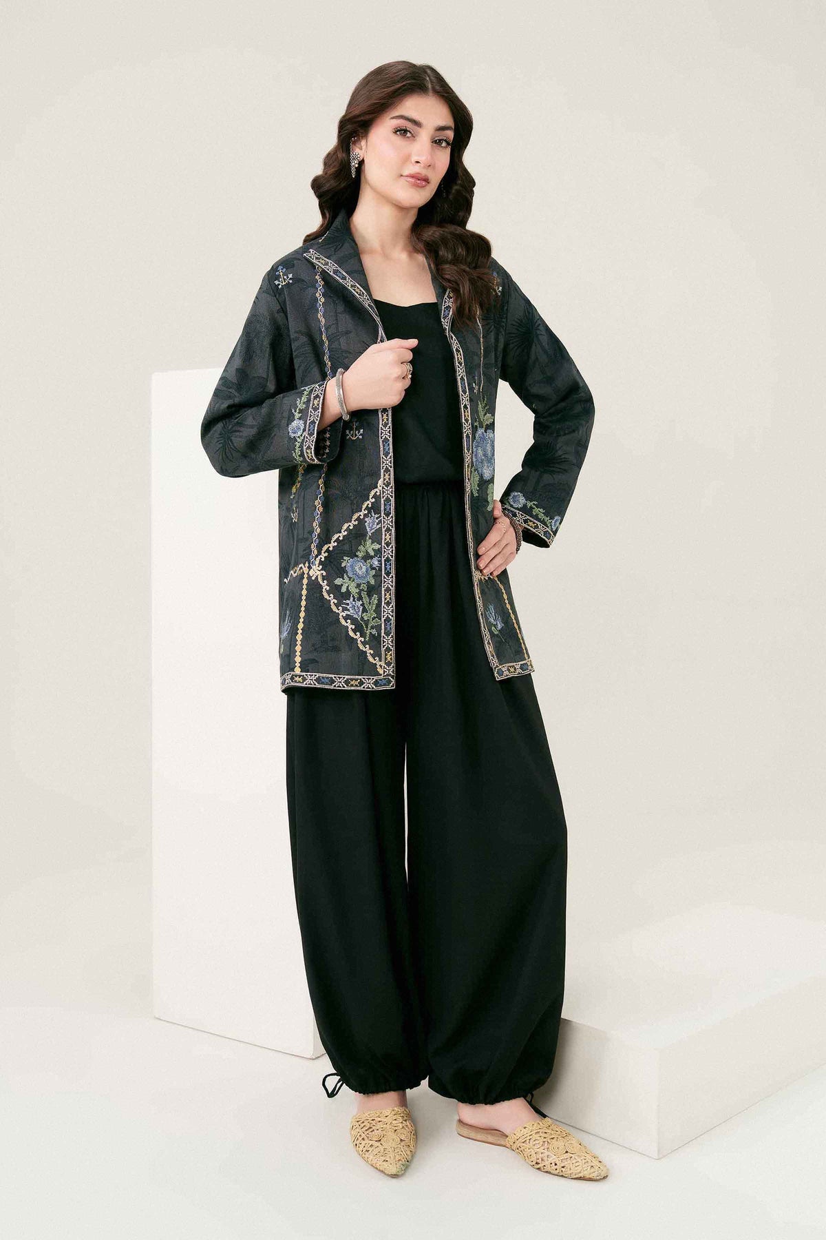 Printed Embroidered Jacket - ST1JE-PRET26WV2-5