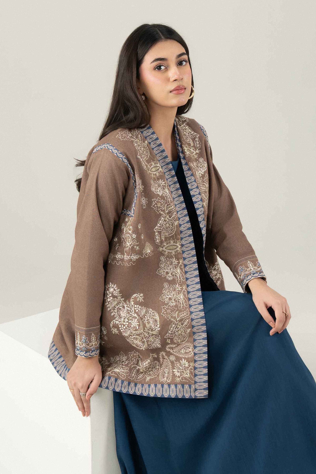 Printed Embroidered Jacket - ST1JE-PRET26WV2-6
