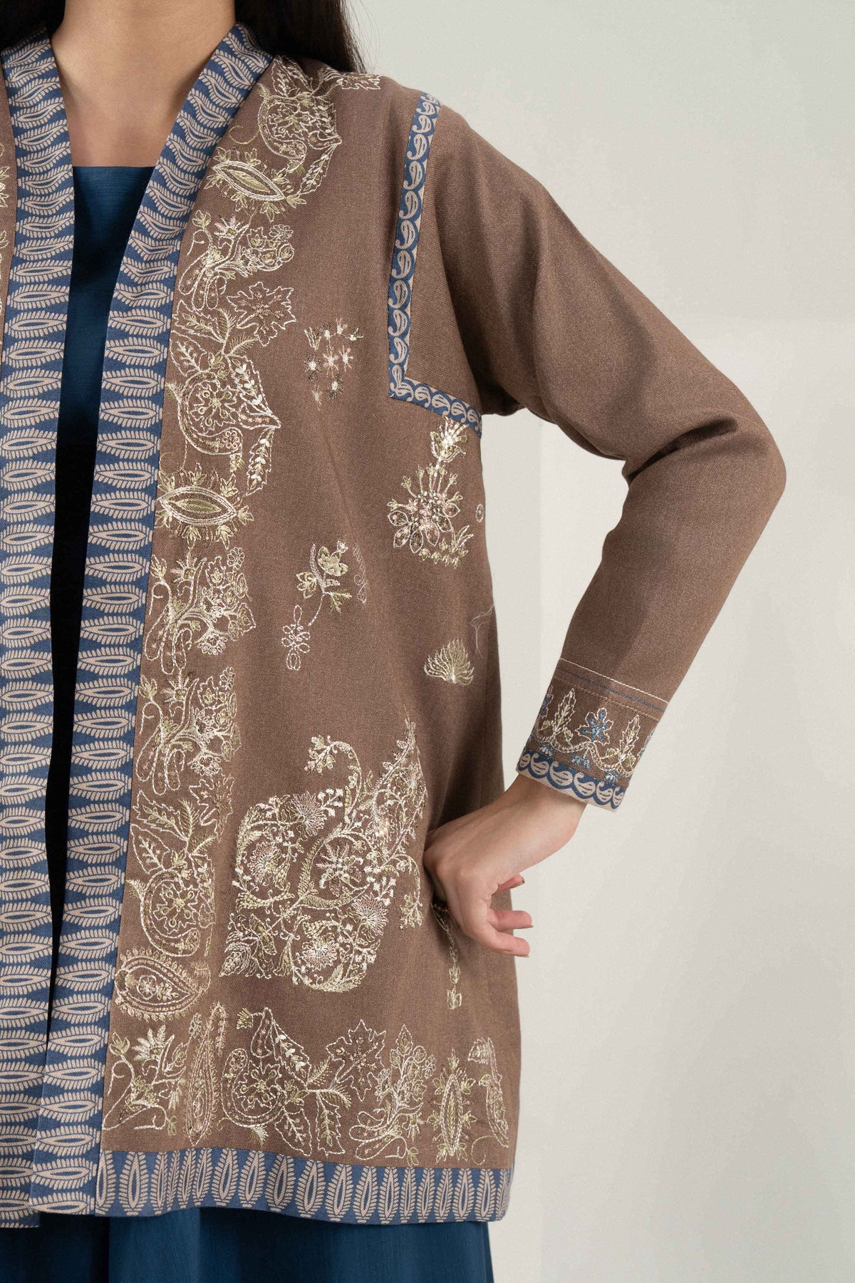 Printed Embroidered Jacket - ST1JE-PRET26WV2-6