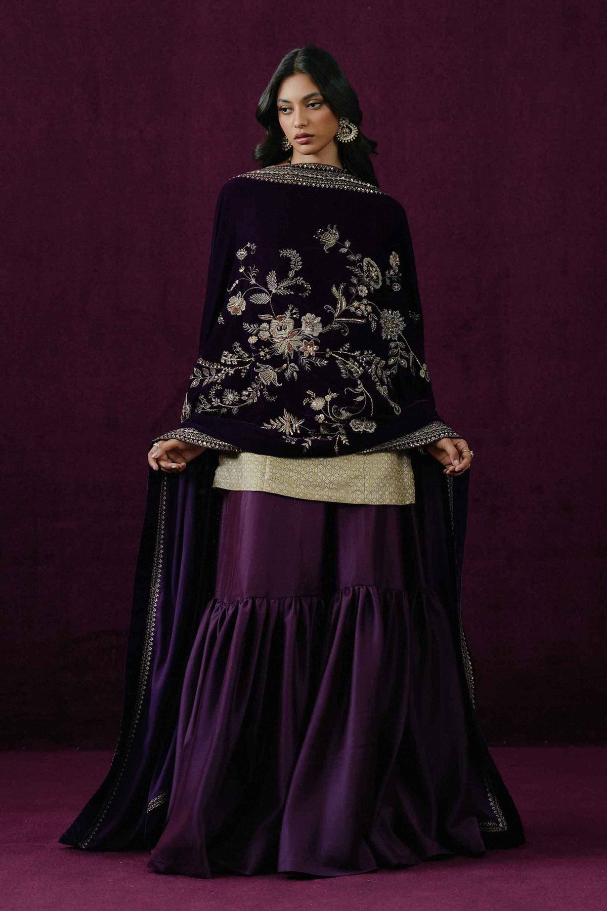 EMBROIDERED SHAWL - ST1PE-BOUT26WV1-21
