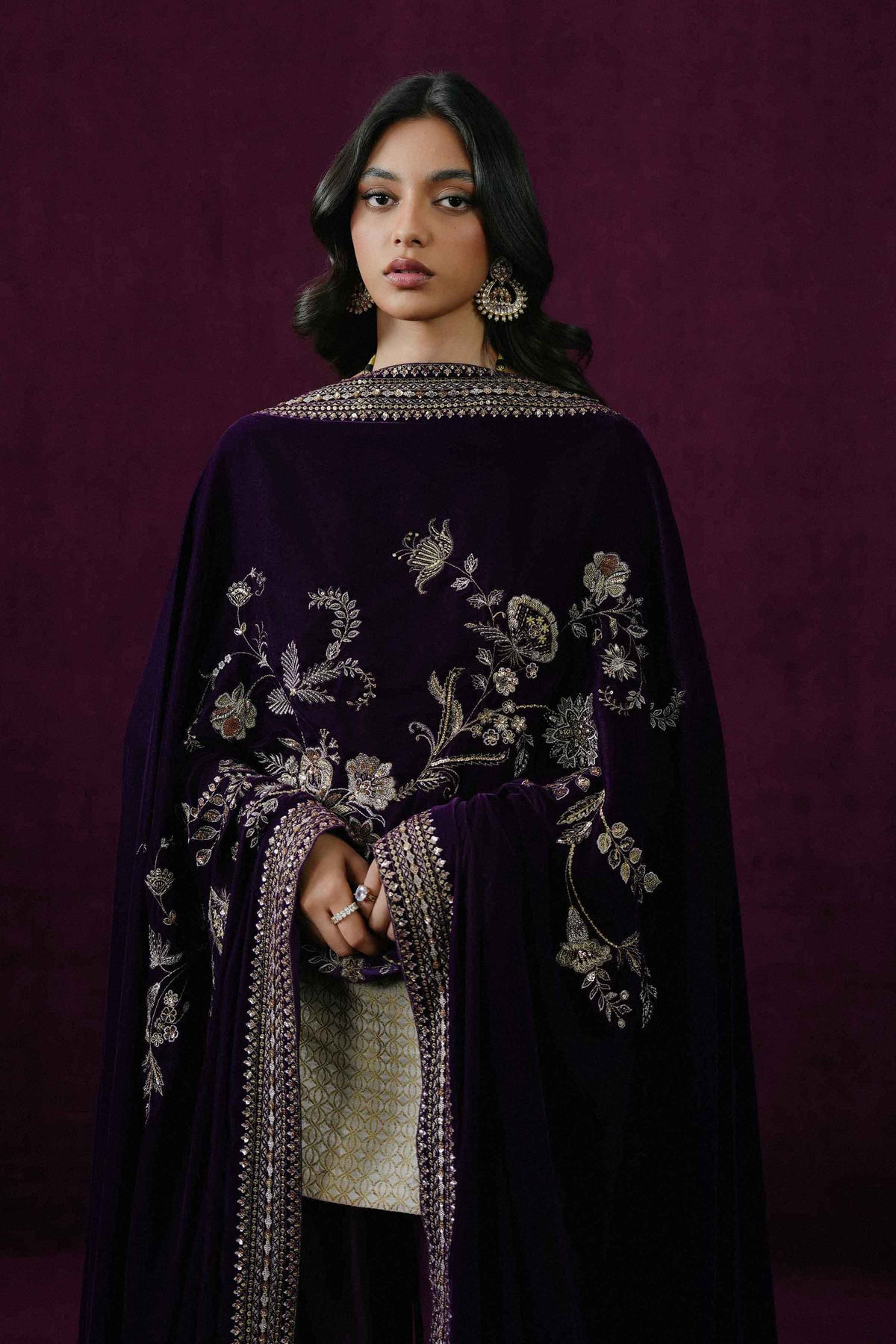 EMBROIDERED SHAWL - ST1PE-BOUT26WV1-21