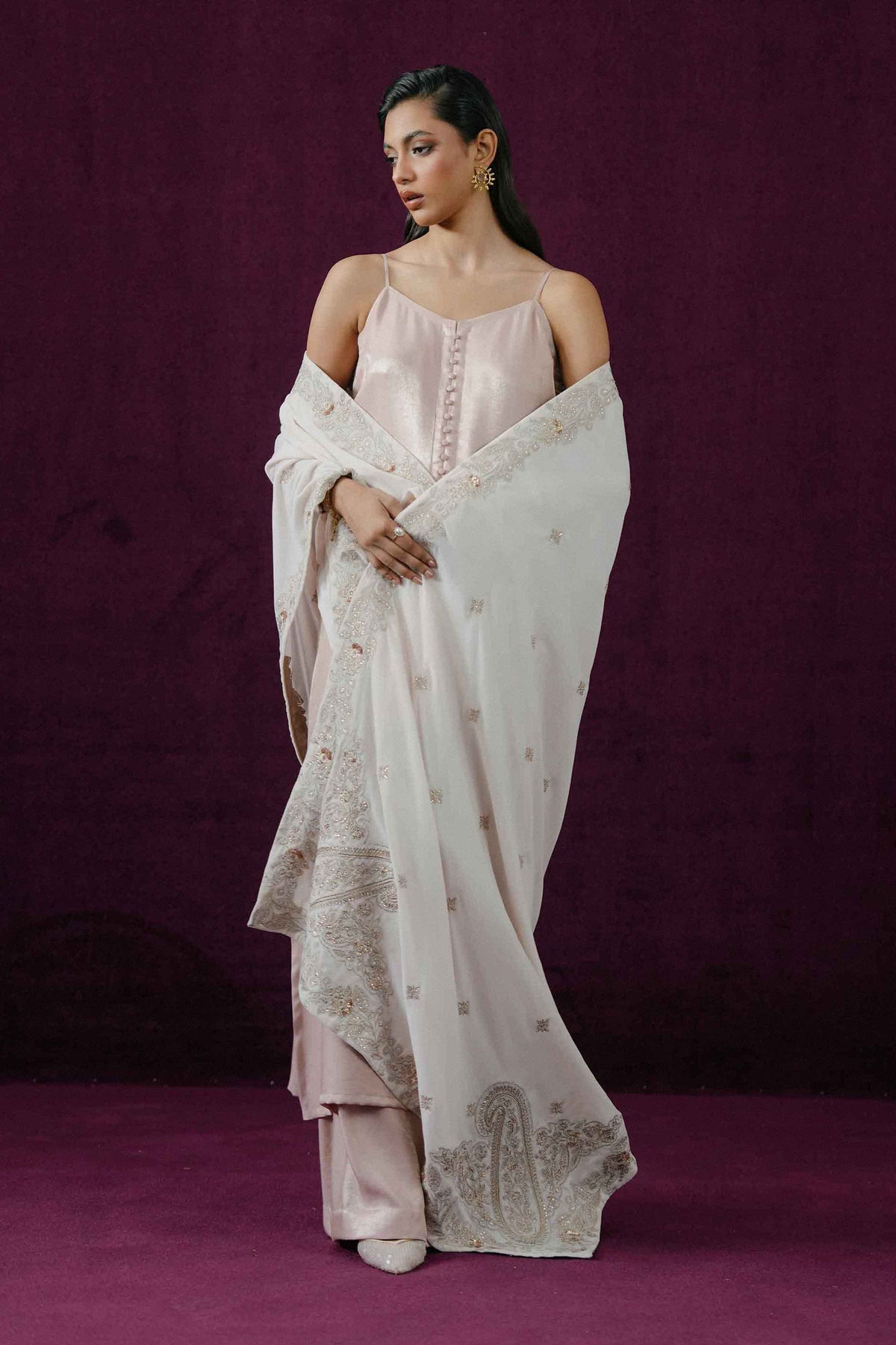 EMBROIDERED SHAWL - ST1PE-BOUT26WV1-23