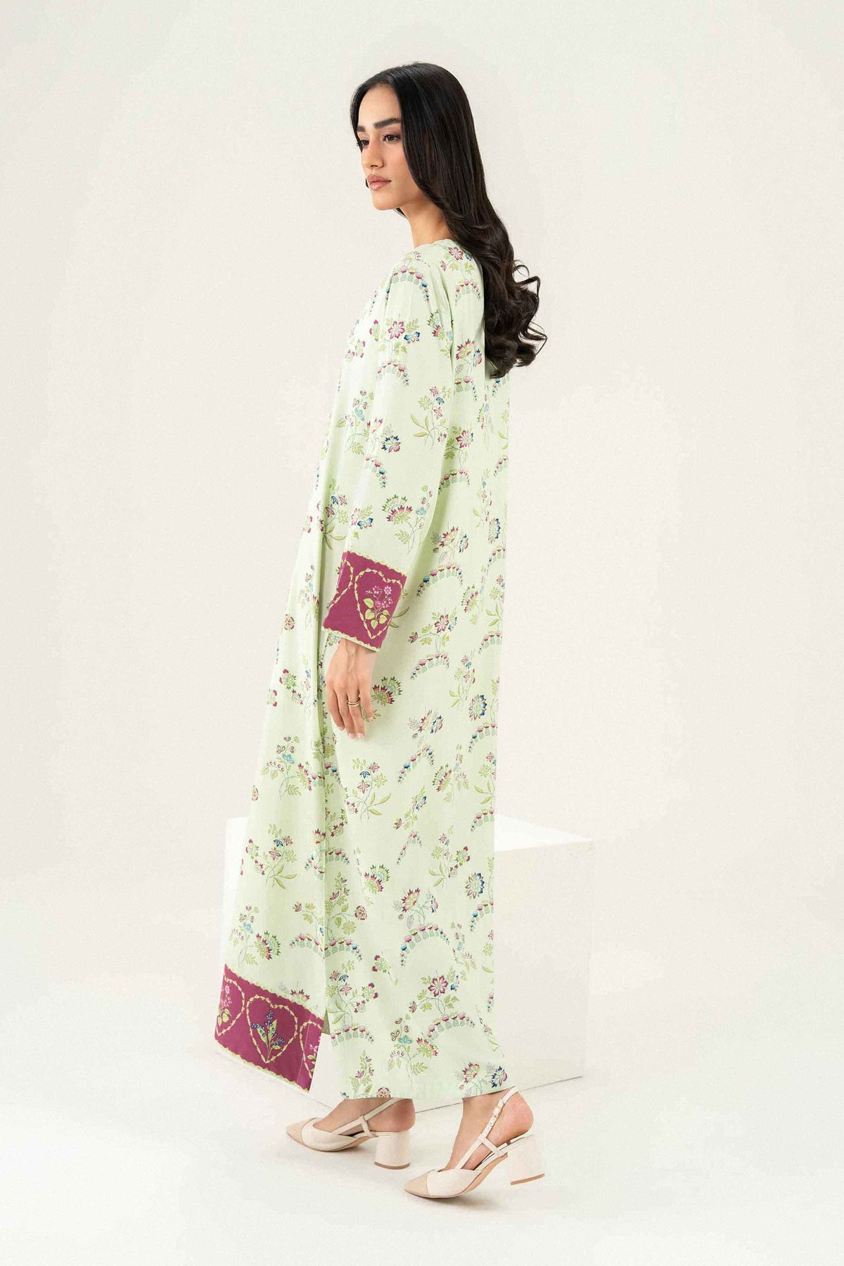 Printed Embroidered Jalabiya - ST1S-JALA26WV2-4