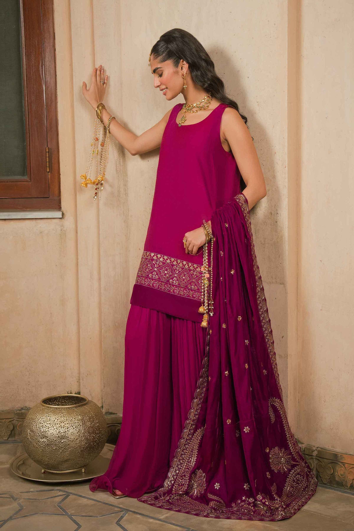 Embroidered Shawl - ST1SE-LUXE26WV1-2