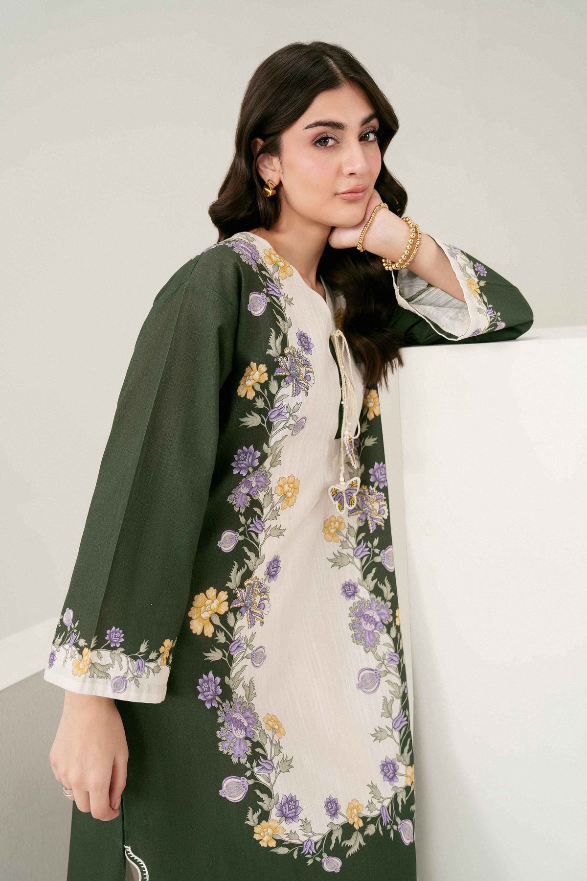 Printed Embroidered Shirt - ST1SE-PRET26WV1-6