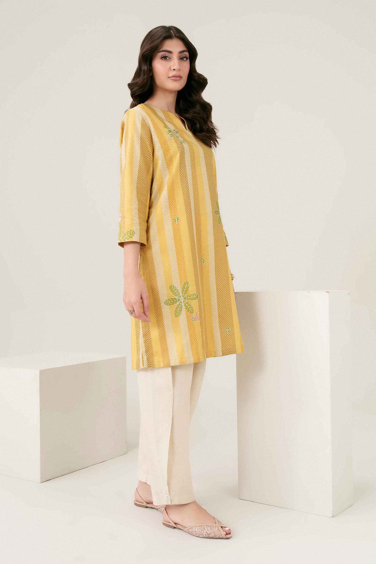 Printed Embroidered Shirt - ST1SE-PRET26WV2-17