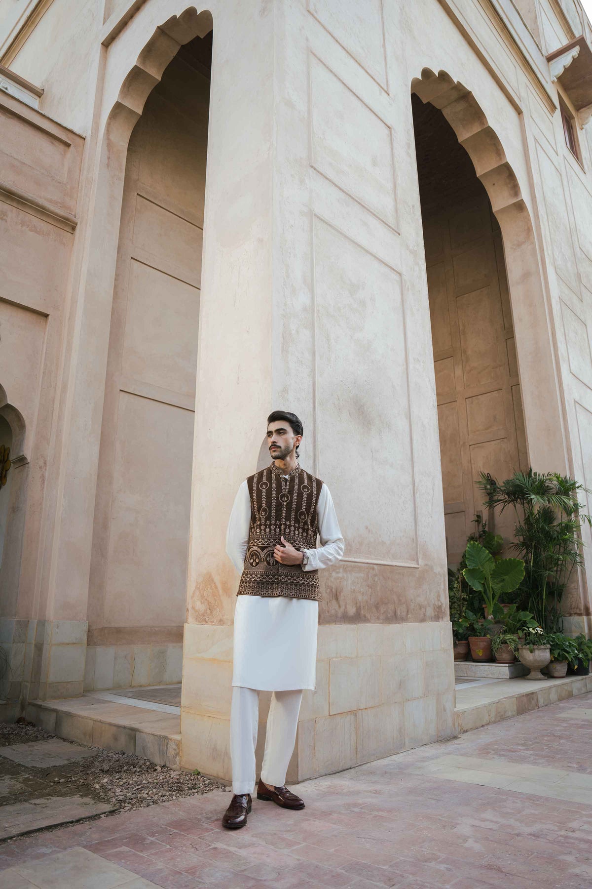 Embroidered Waistcoat - ST1WE-NAQ26WV1-3