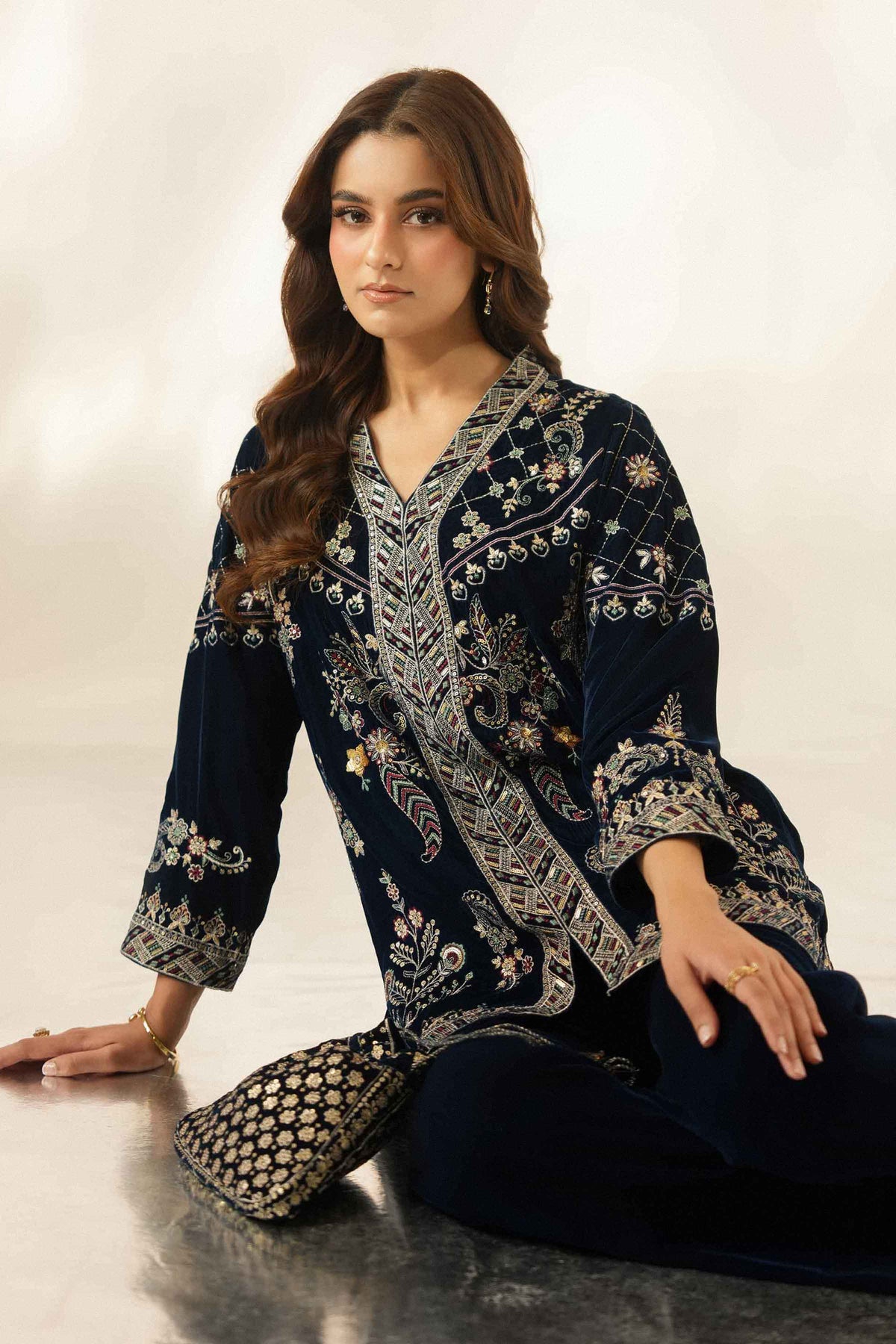 2 Piece - Embroidered Suit - ST2JTE-LUXE26WV1-1