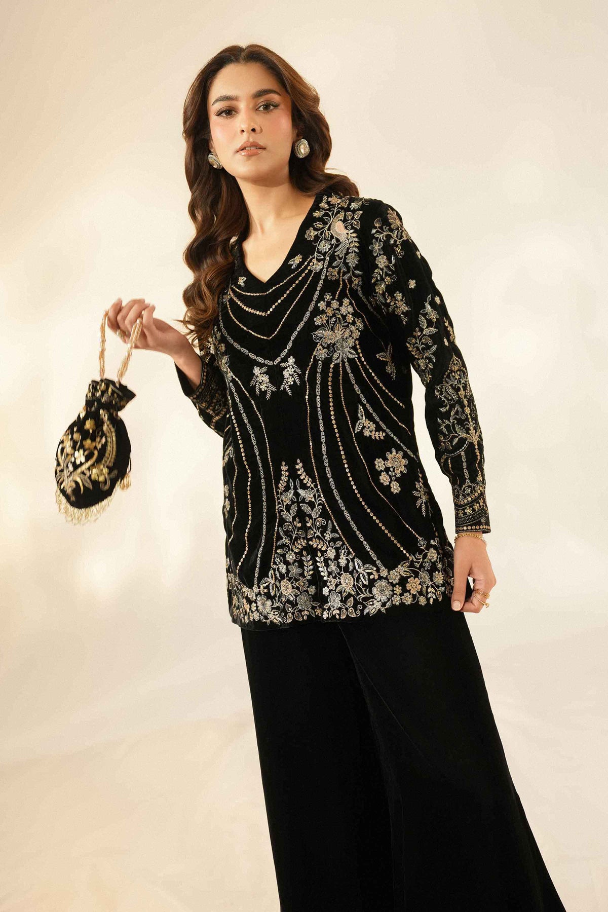 2 Piece - Embroidered Suit - ST2JTE-LUXE26WV1-2