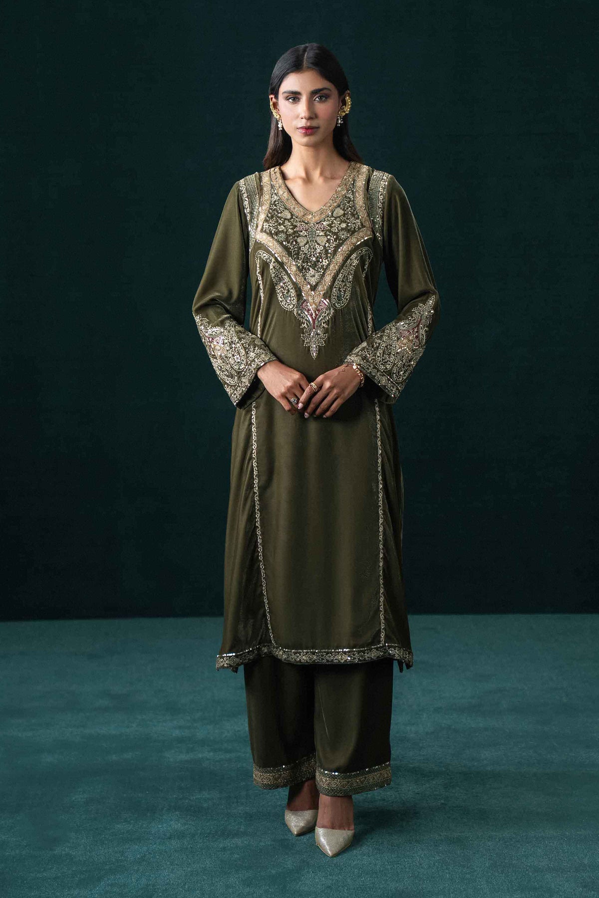 2 Piece - Embroidered Suit - ST2PE-BOUT26WV1-12