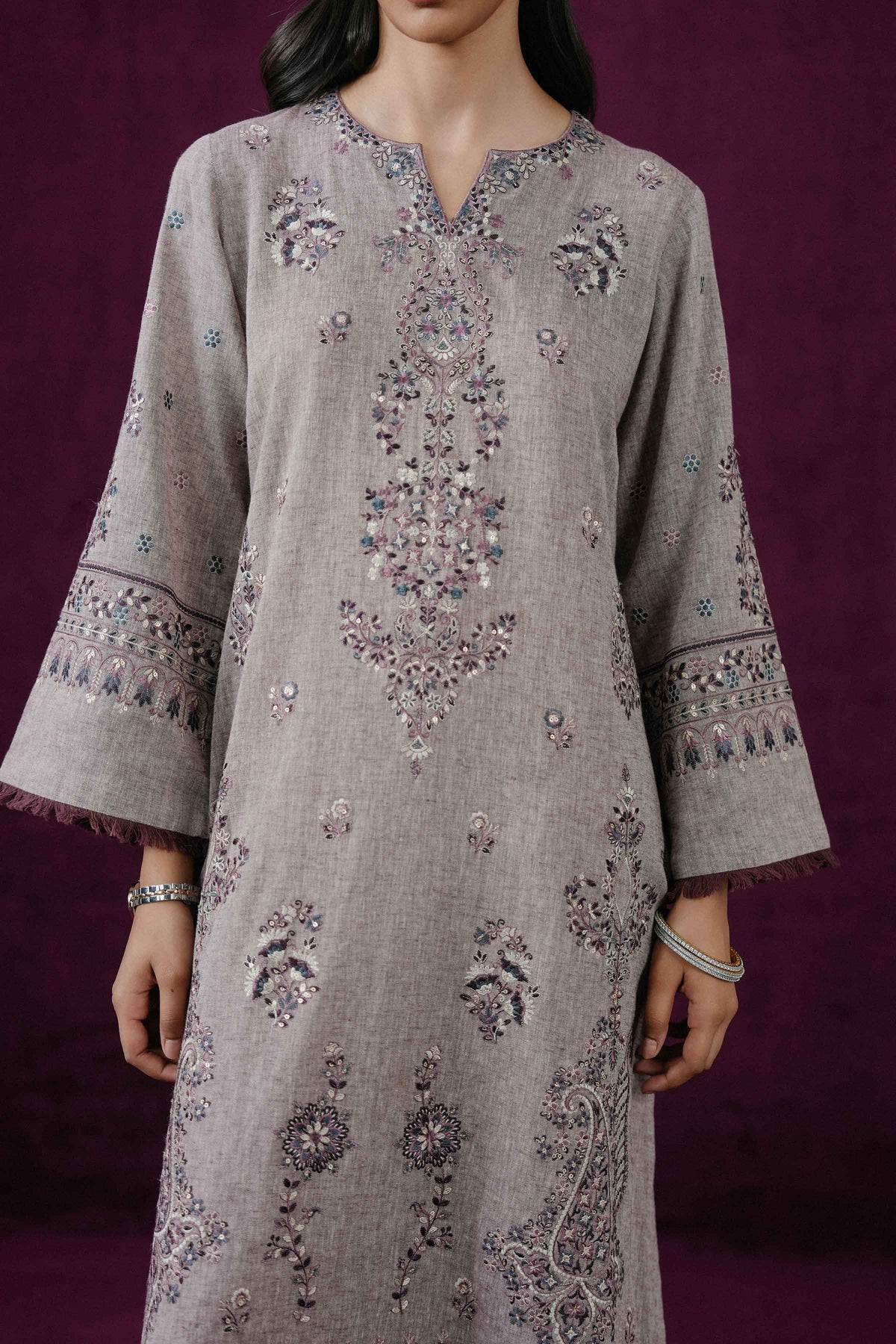 2 PIECE - EMBROIDERED SUIT - ST2PE-BOUT26WV2-15
