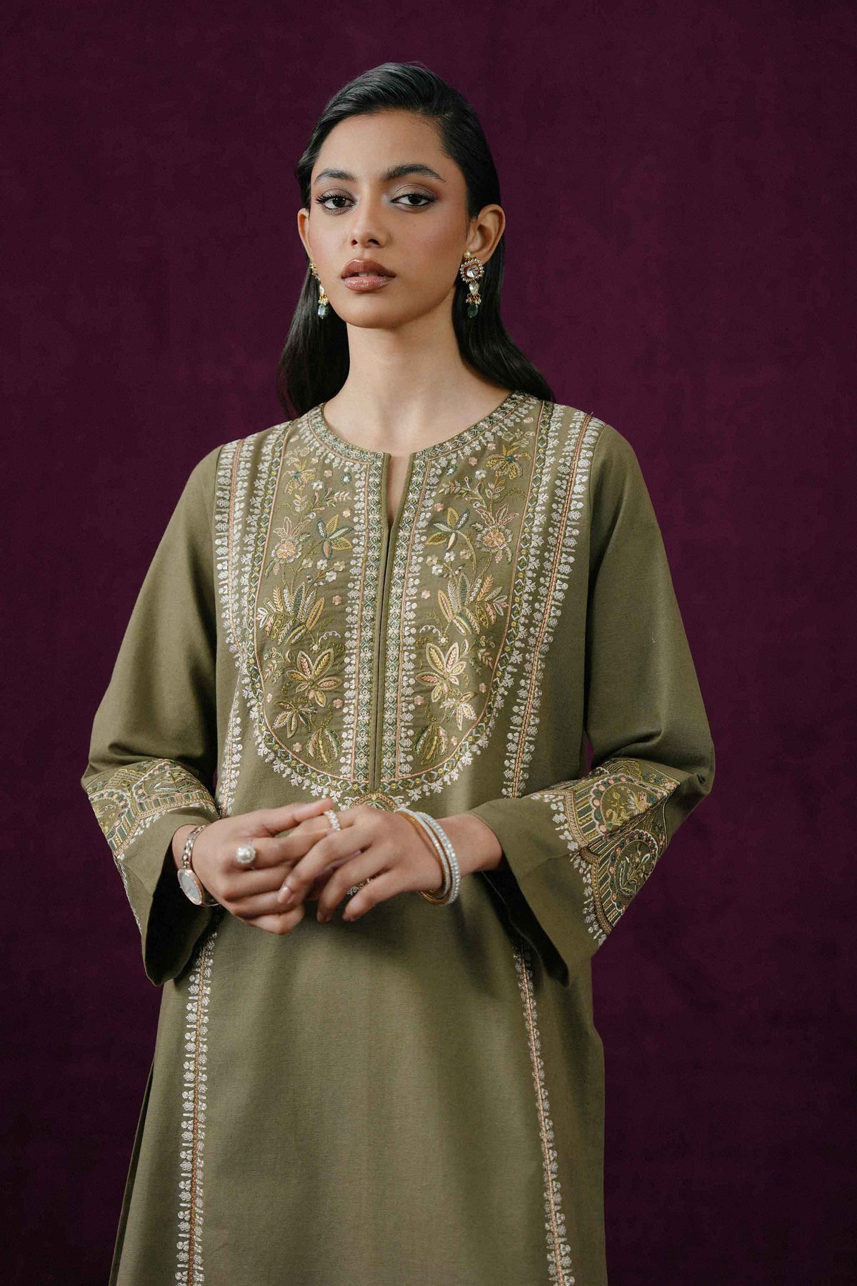 2 PIECE - EMBROIDERED SUIT - ST2PE-BOUT26WV2-22