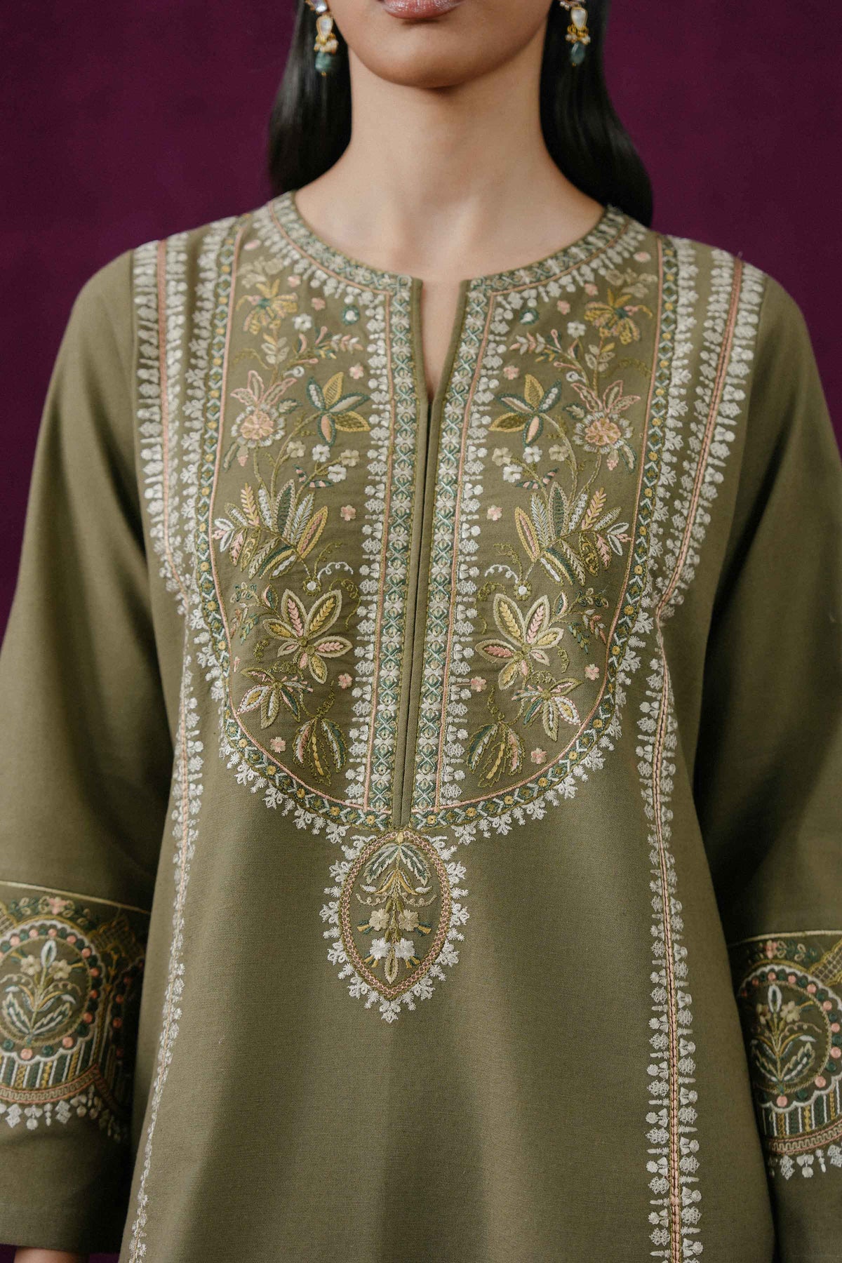2 PIECE - EMBROIDERED SUIT - ST2PE-BOUT26WV2-22
