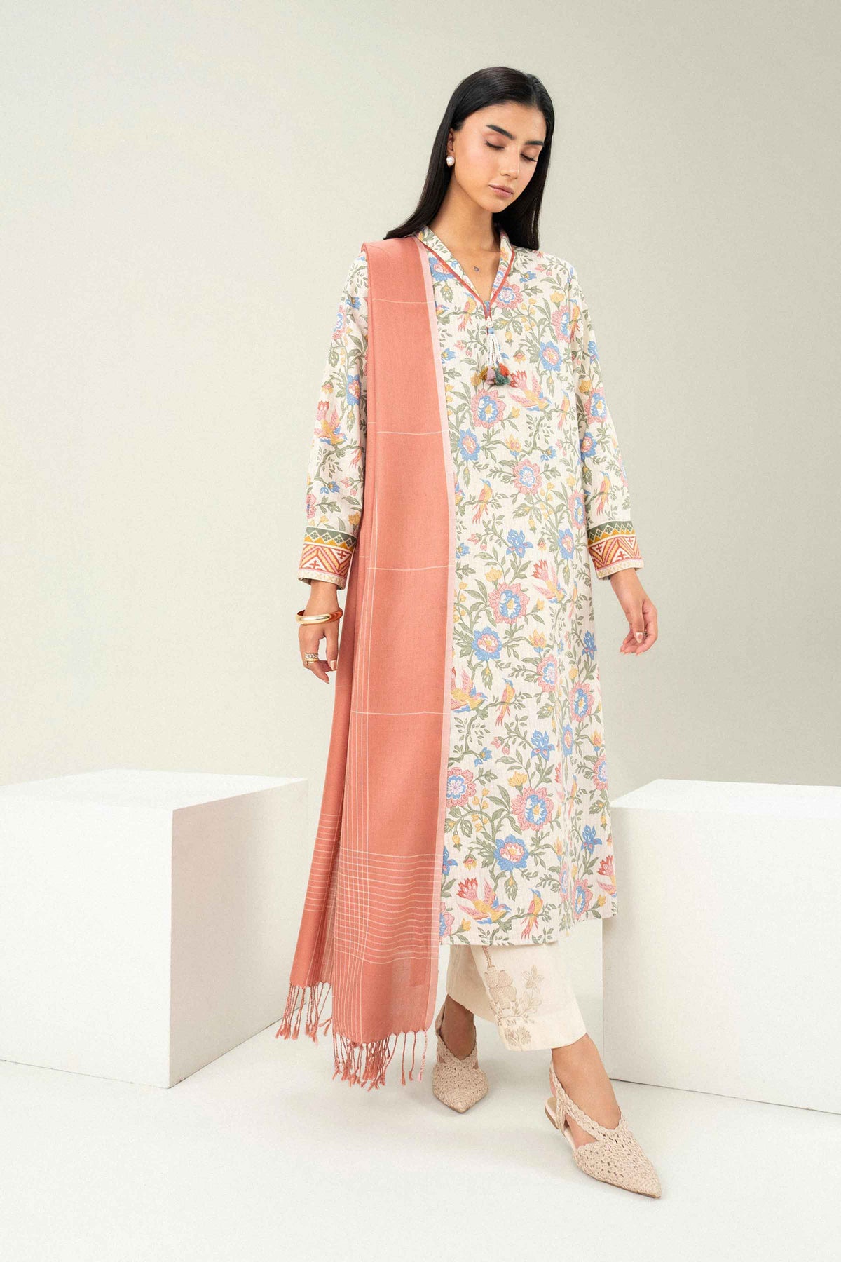 2 Piece - Printed Embroidered Suit - ST2SD-PRET26WV2-5