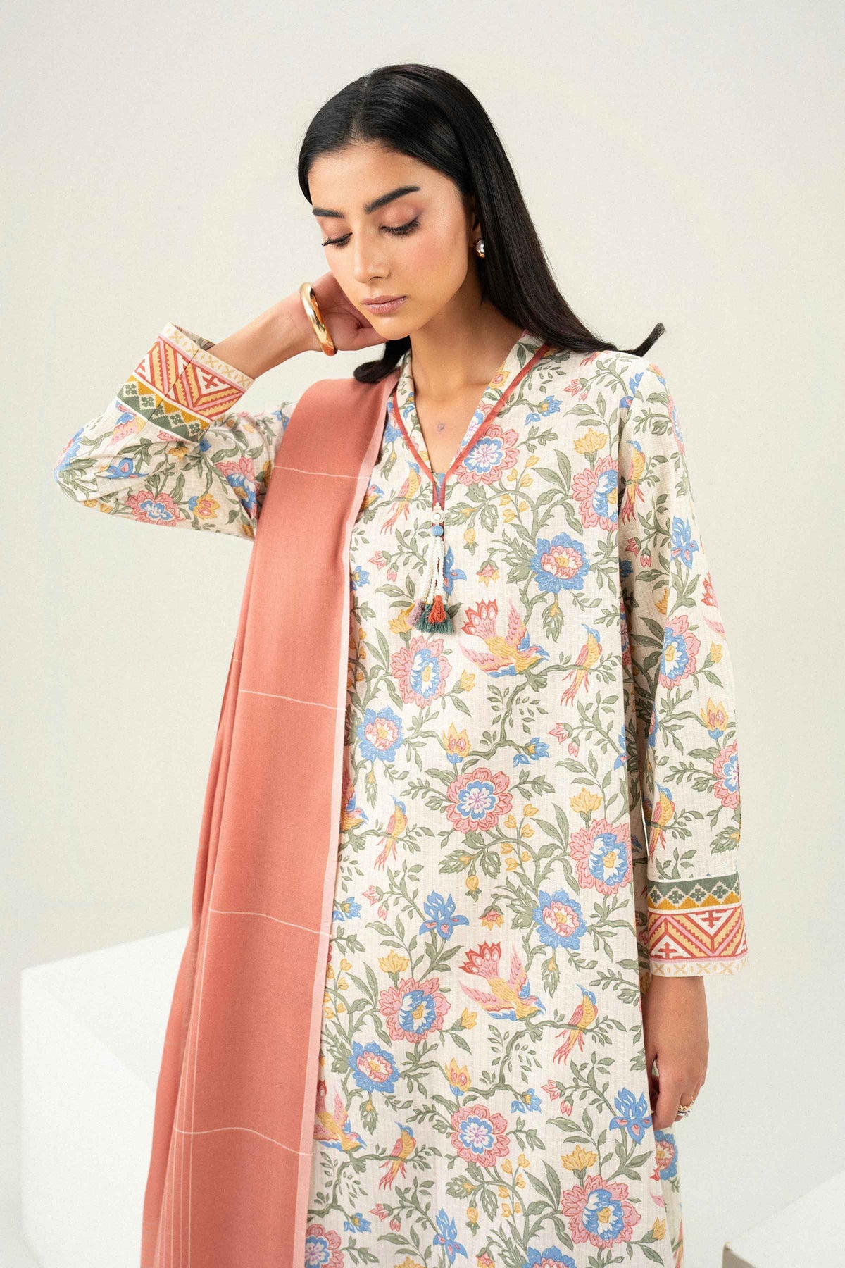2 Piece - Printed Embroidered Suit - ST2SD-PRET26WV2-5