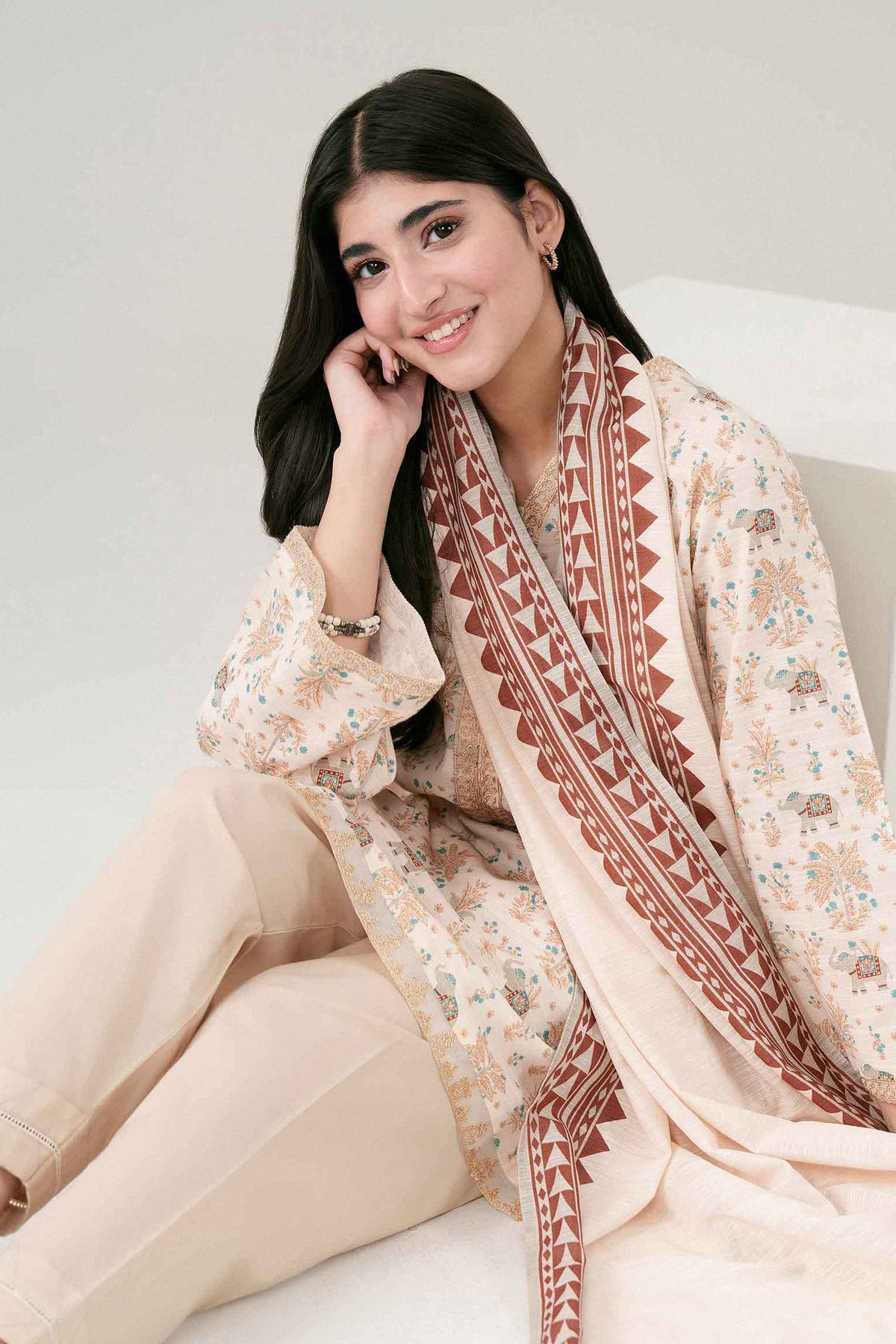 2 PIECE - PRINTED EMBROIDERED SUIT - ST2SDE-PRET26WV2-1