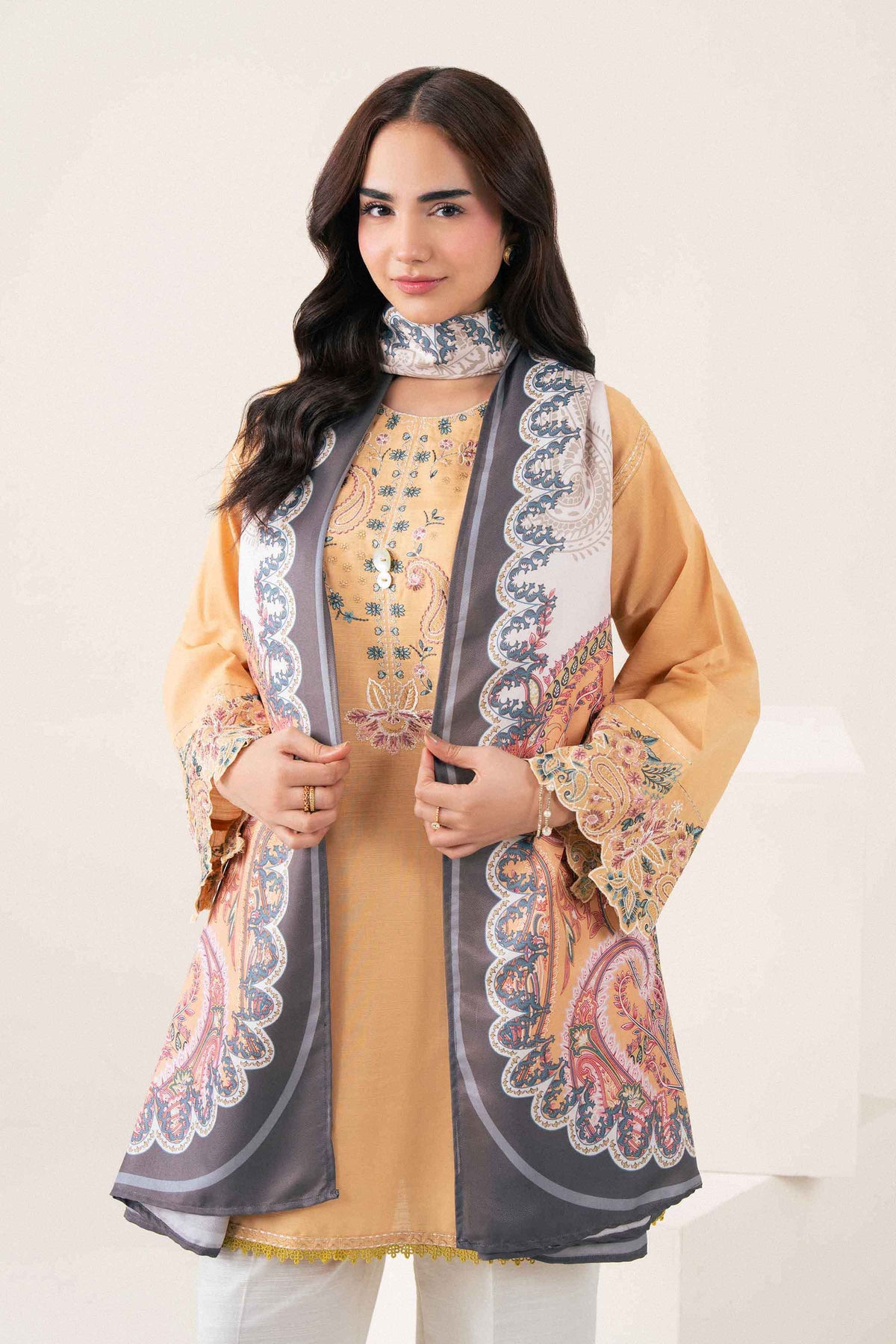 2 Piece - Printed Embroidered Suit - ST2SDE-PRET26WV2-6