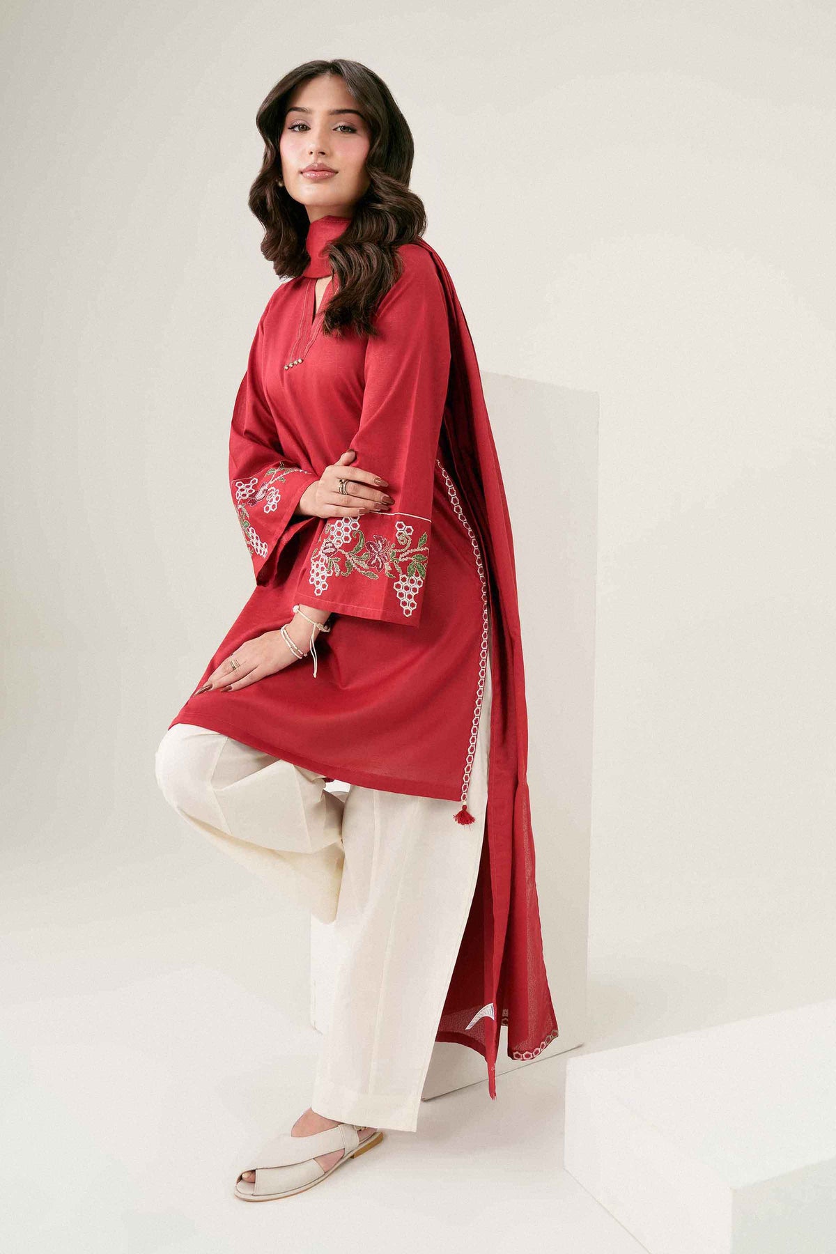 2 Piece - Embroidered Suit - ST2SDE-PRET26WV3-2
