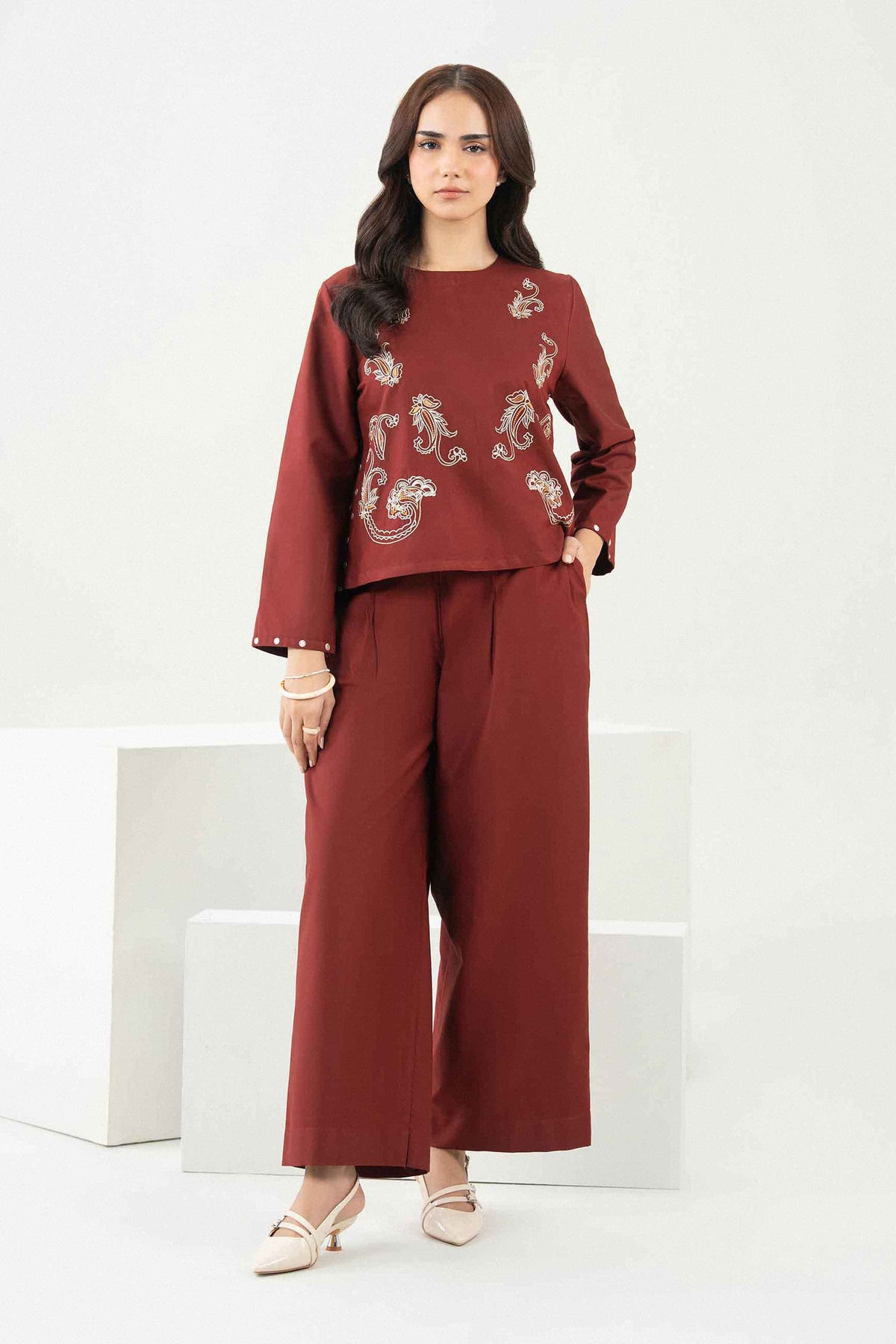 2 Piece - Embroidered Suit - ST2STE-AURA26WV2-5