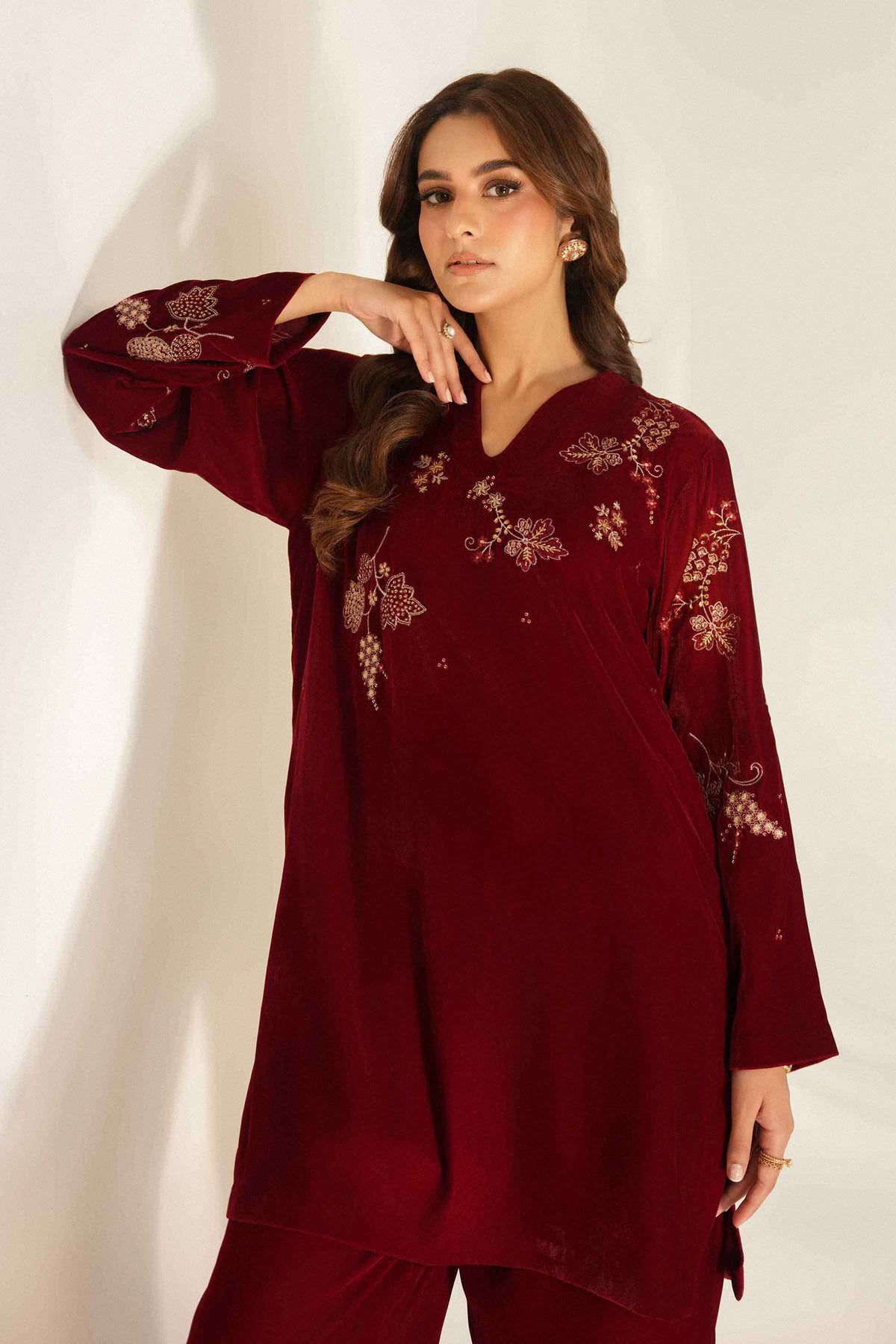 2 Piece - Embroidered Loungewear - ST2STE-LNG26WV2-1