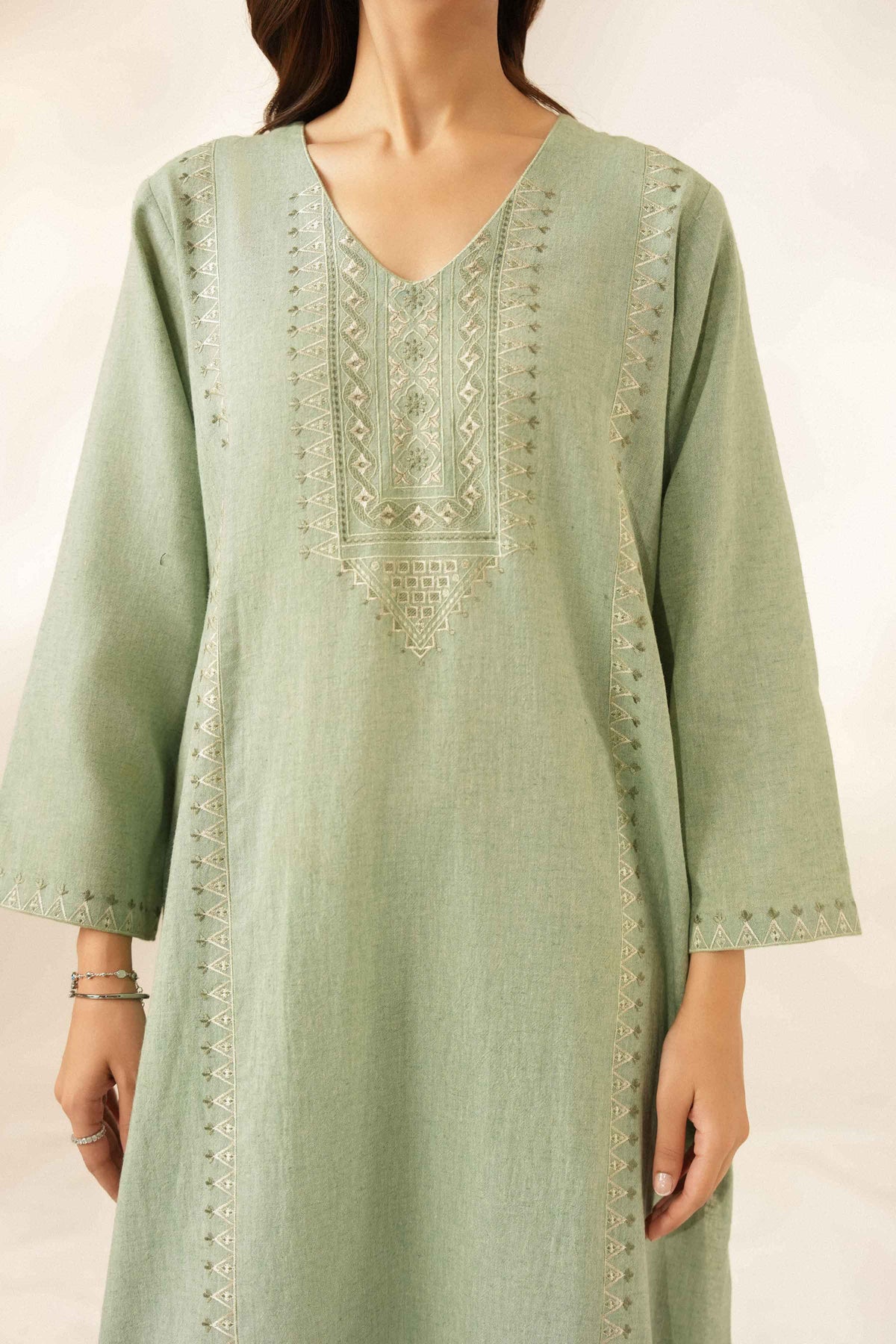 2 Piece -  Embroidered Suit - ST2STE-LUXE26WV1-25