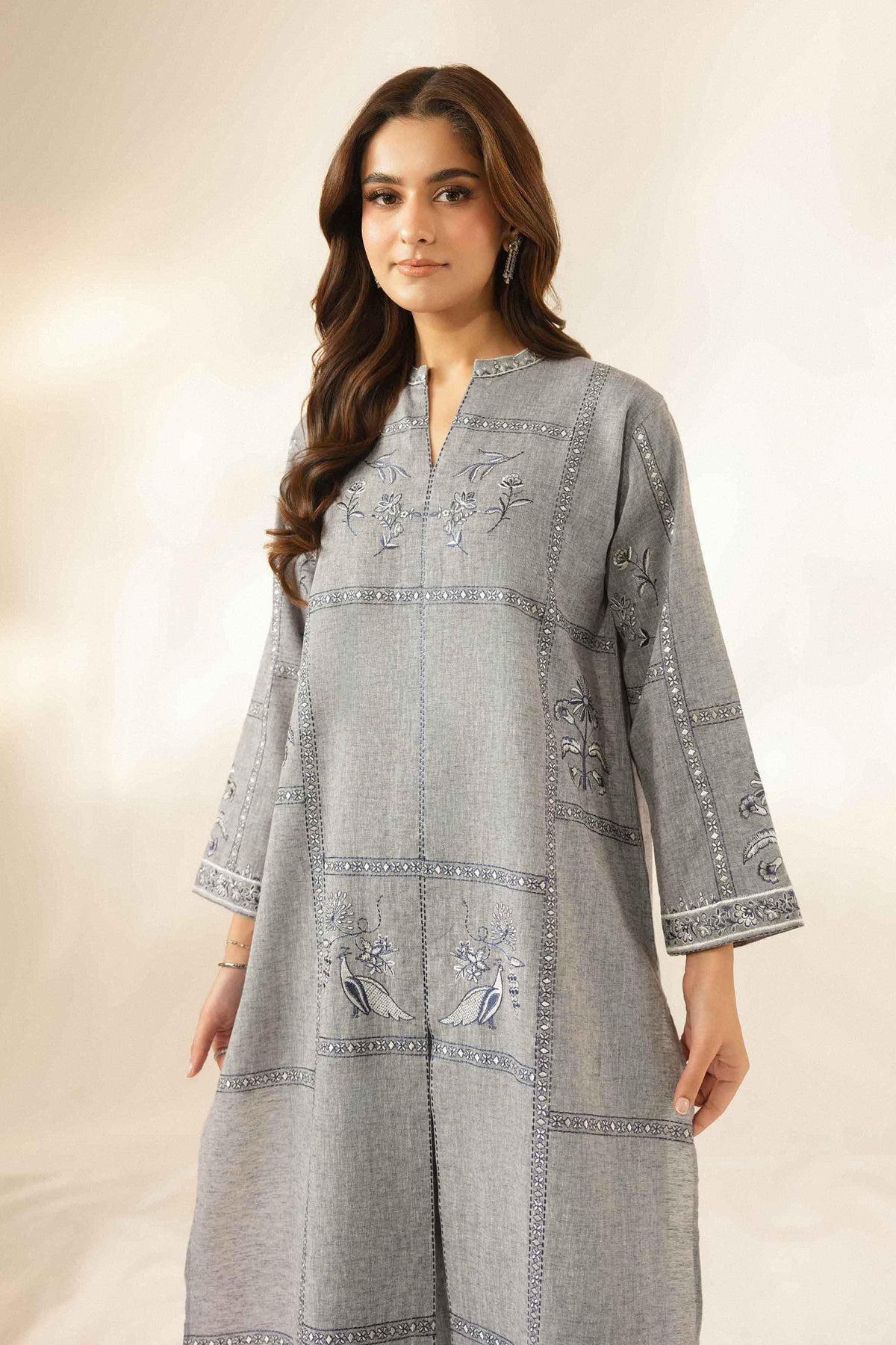 2 Piece -  Embroidered Suit - ST2STE-LUXE26WV1-26