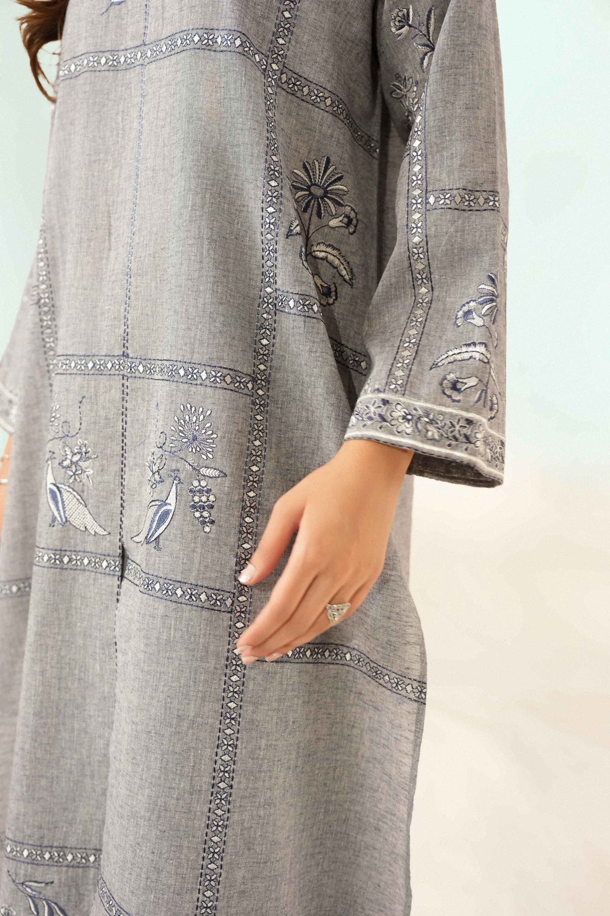 2 Piece -  Embroidered Suit - ST2STE-LUXE26WV1-26