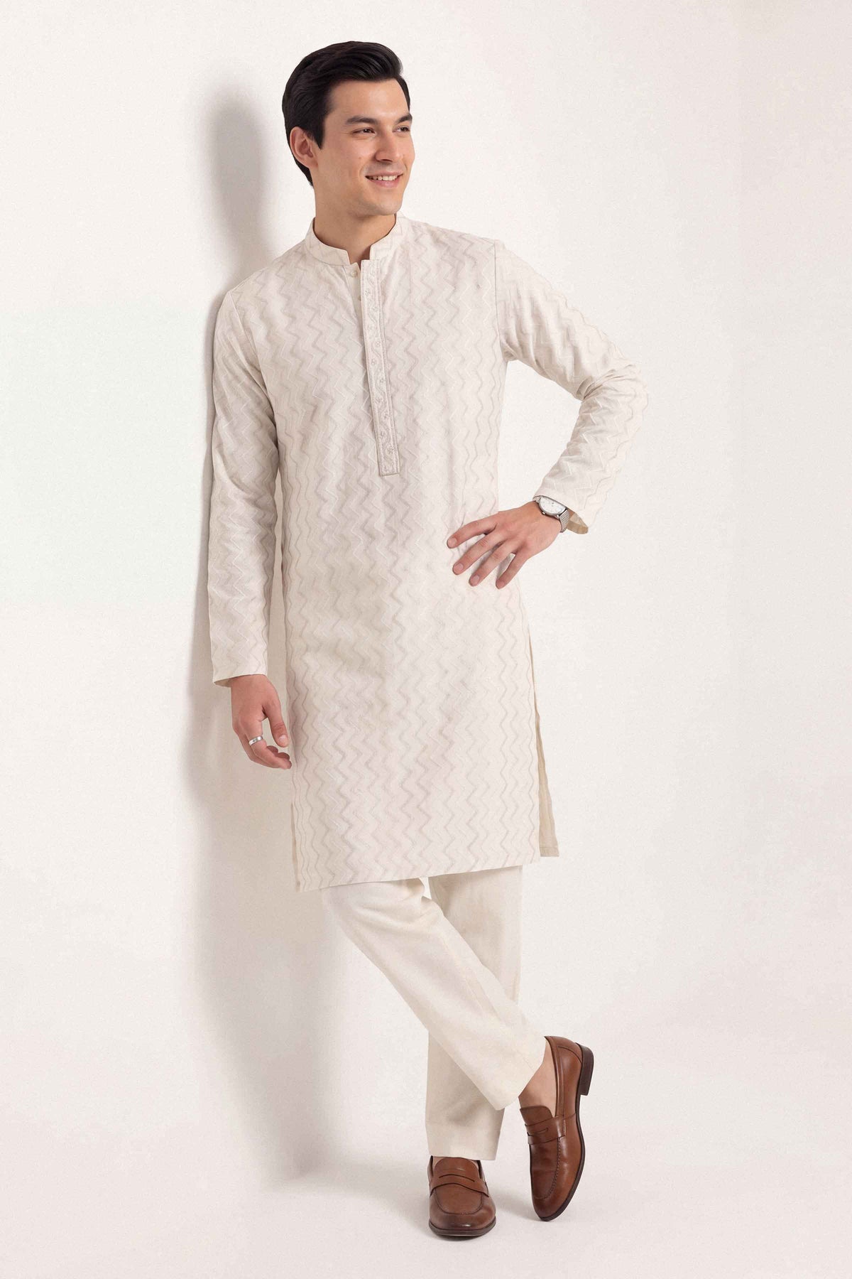 2 Piece - Embroidered Suit - ST2STE-NAQ26WV1-10