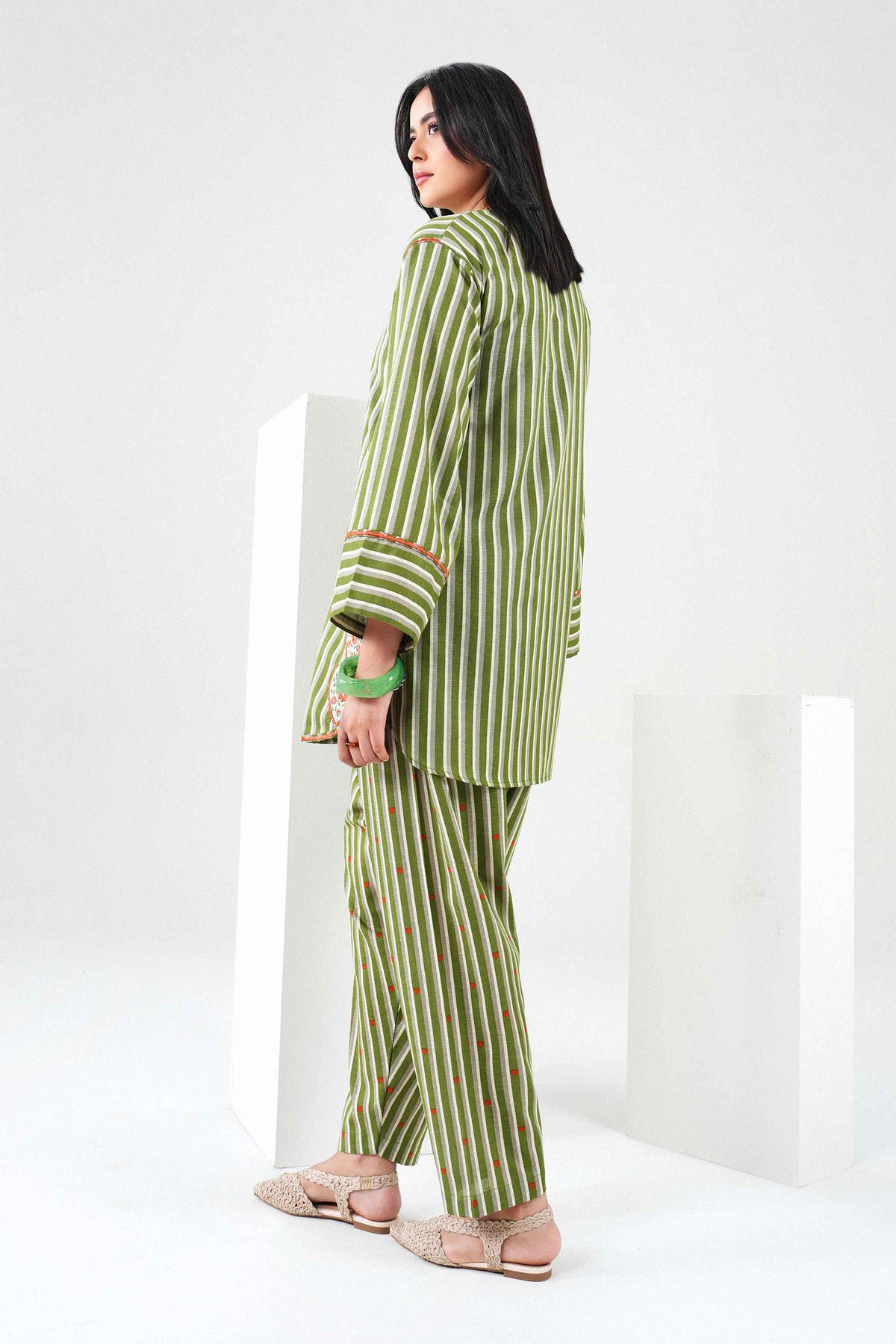 2 Piece - Printed Embroidered Suit - ST2STE-PRET26WV1-4