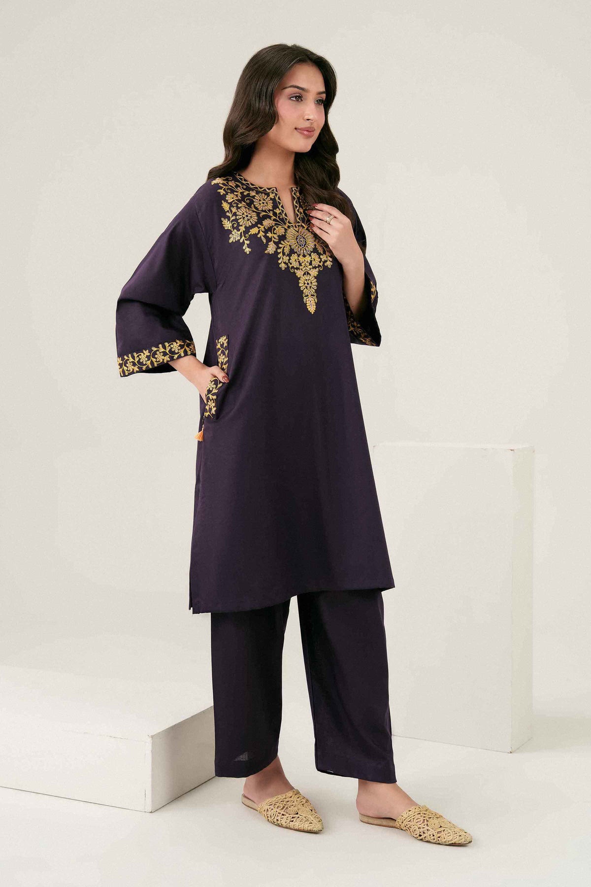 2 Piece - Embroidered Suit - ST2STE-PRET26WV2-18