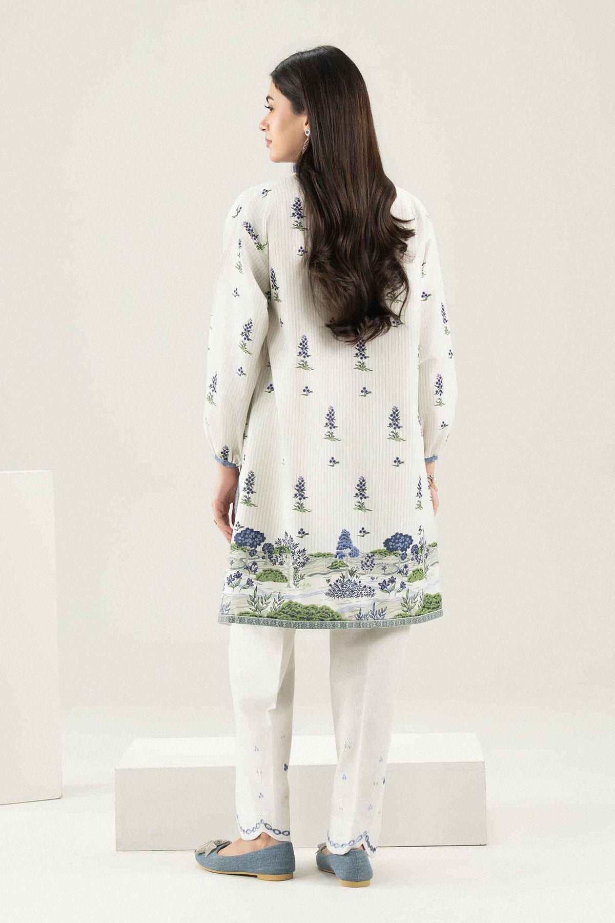 2 Piece - Printed Embroidered Suit - ST2STE-PRET26WV2-21