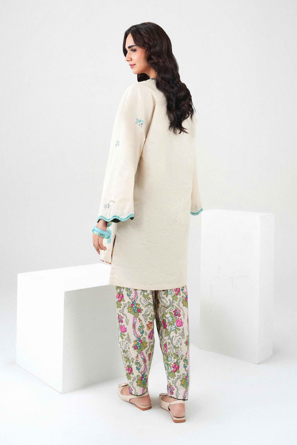 2 Piece - Printed Embroidered Suit - ST2STE-PRET26WV2-23