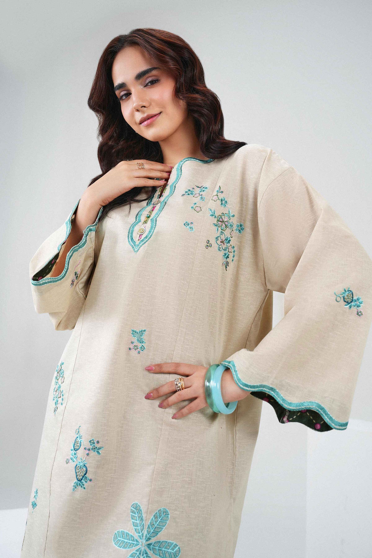 2 Piece - Printed Embroidered Suit - ST2STE-PRET26WV2-23