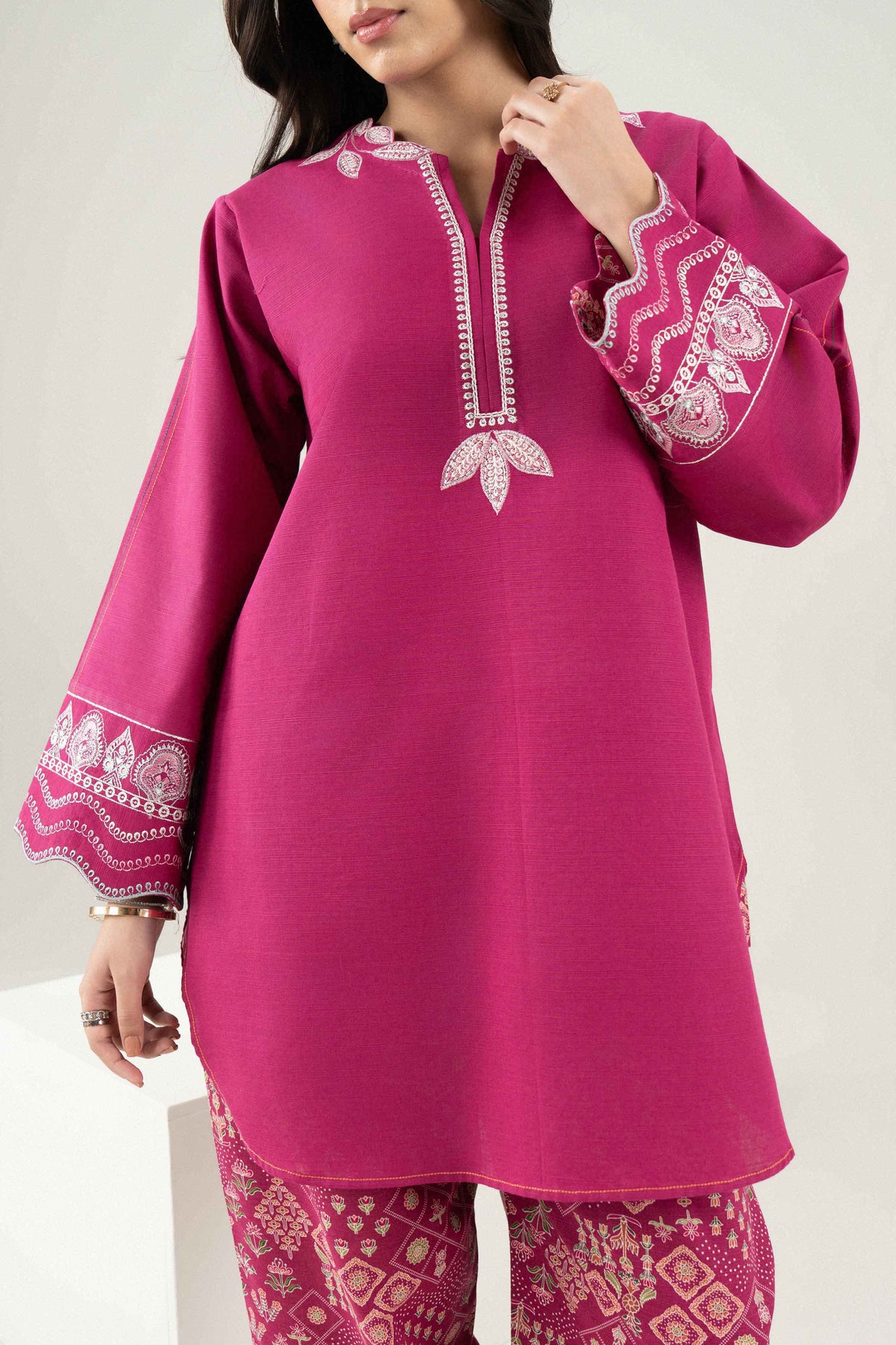 2 Piece - Printed Embroidered Suit - ST2STE-PRET26WV2-39