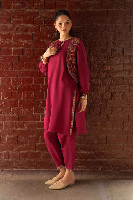 3 PIECE - EMBROIDERED SUIT - ST2STE-PRET26WV2-47