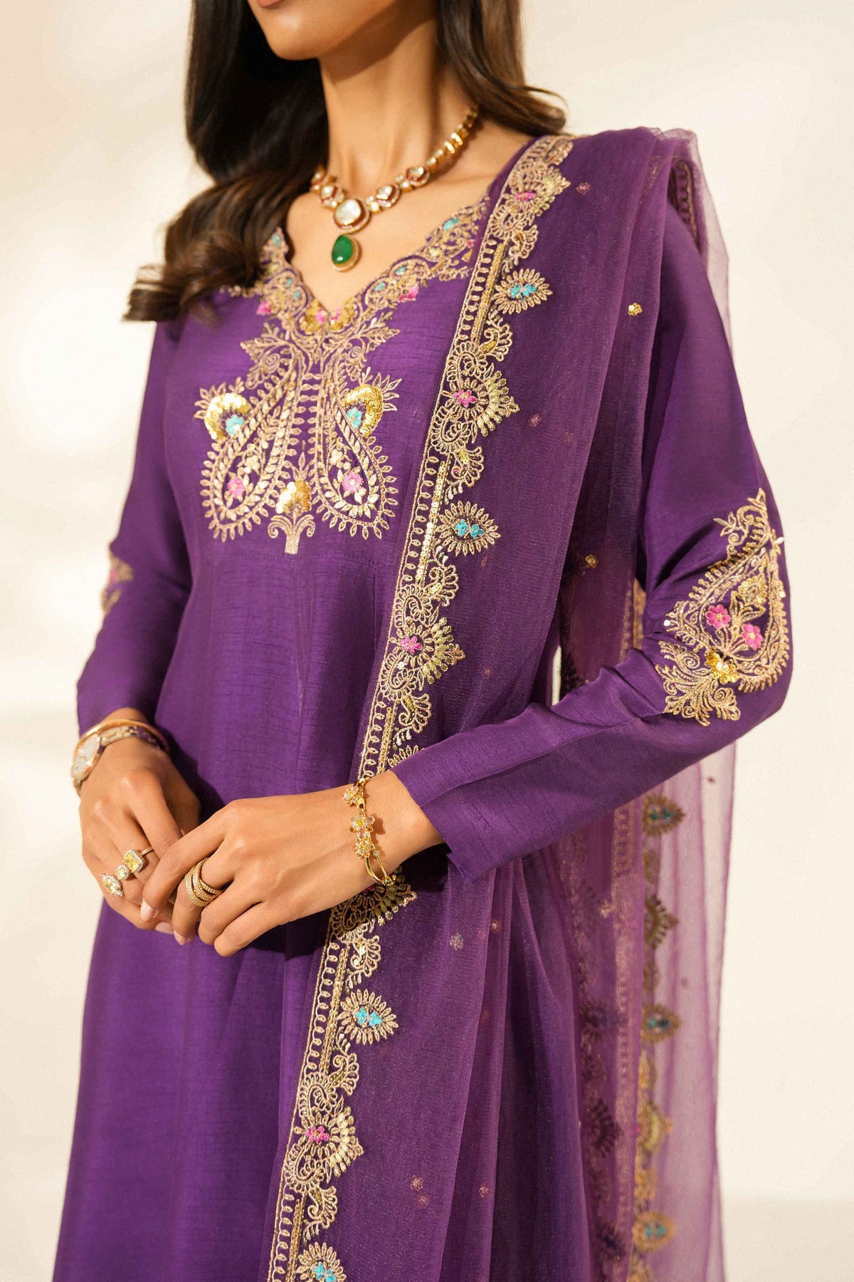 2 Piece - Embroidered Suit - ST3DDE-LUXE26WV2-1
