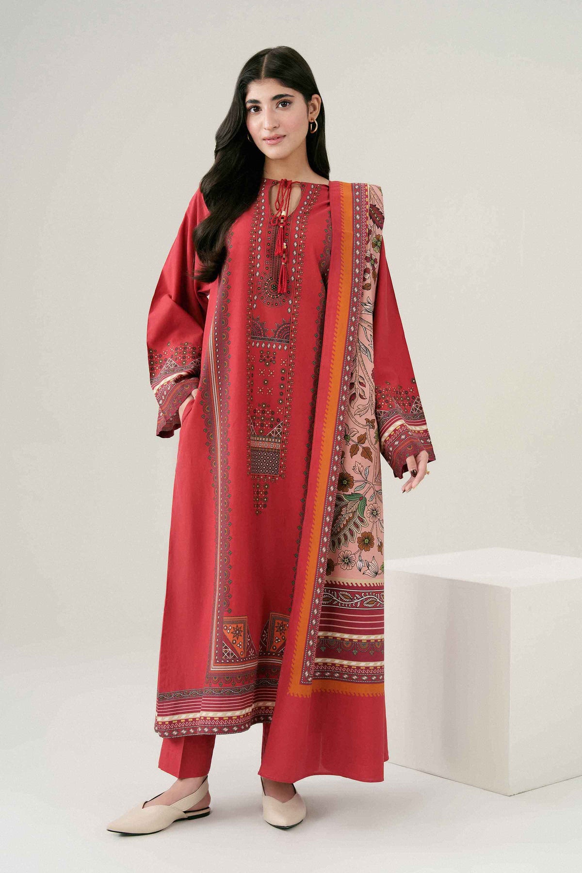 3 PIECE - PRINTED SUIT - ST3P-PRET26WV1-11
