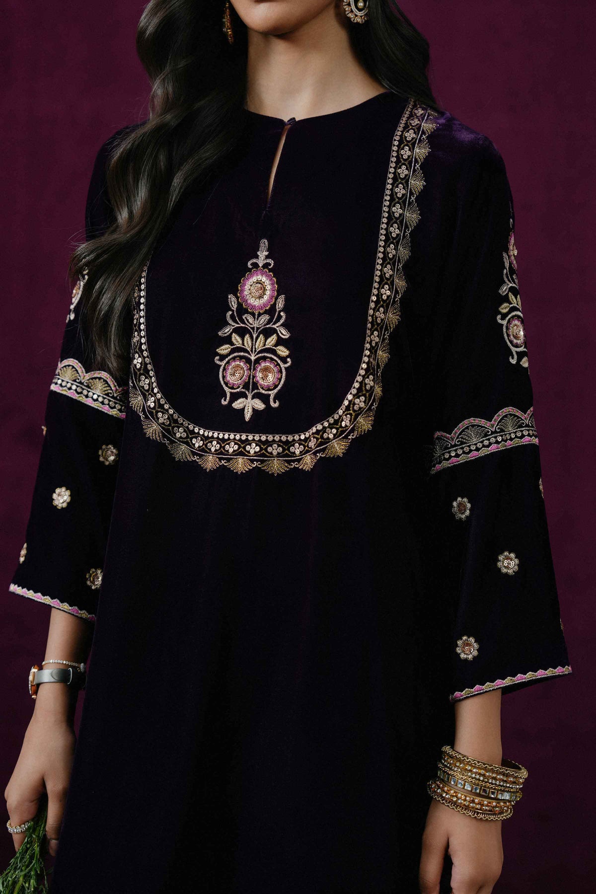 3 PIECE - EMBROIDERED SUIT - ST3PE-BOUT26WV2-16