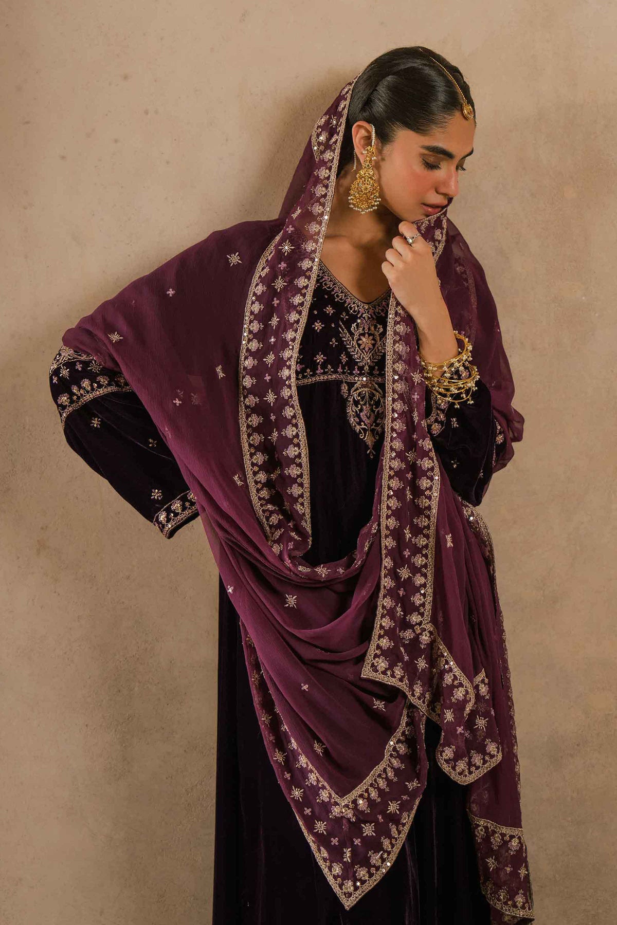3 Piece - Embroidered Suit - ST3PE-LUXE26WV1-12