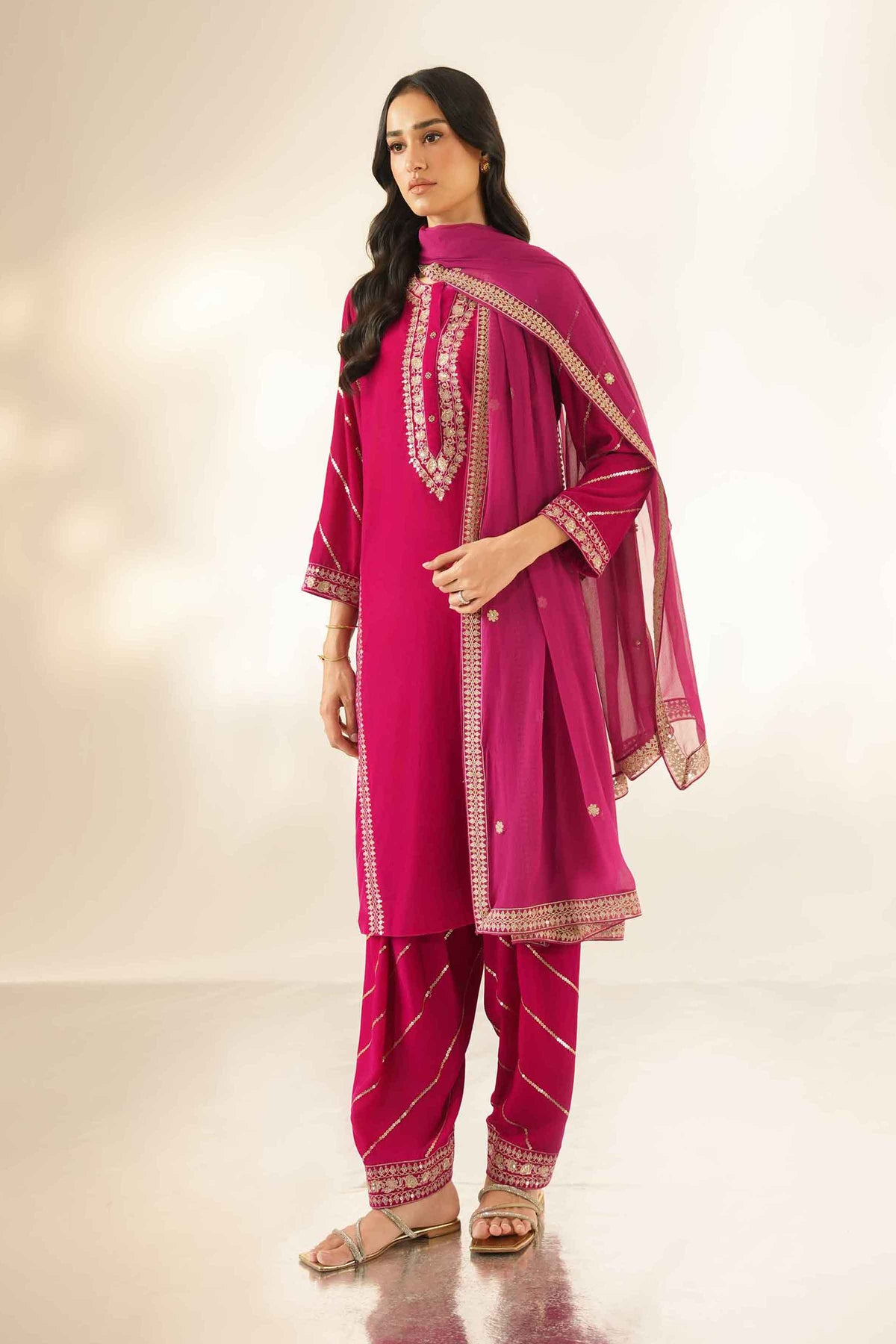 3 Piece - Embroidered Suit - ST3PE-LUXE26WV1-13
