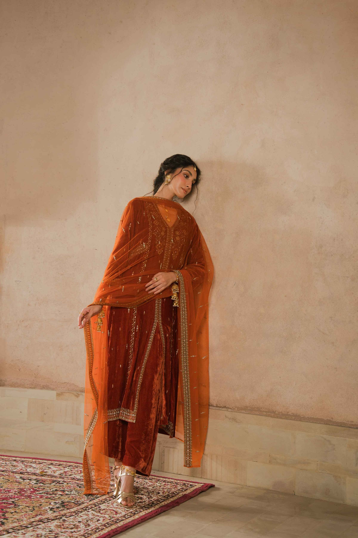 3 PIECE - EMBROIDERED SUIT - ST3PE-LUXE26WV1-21