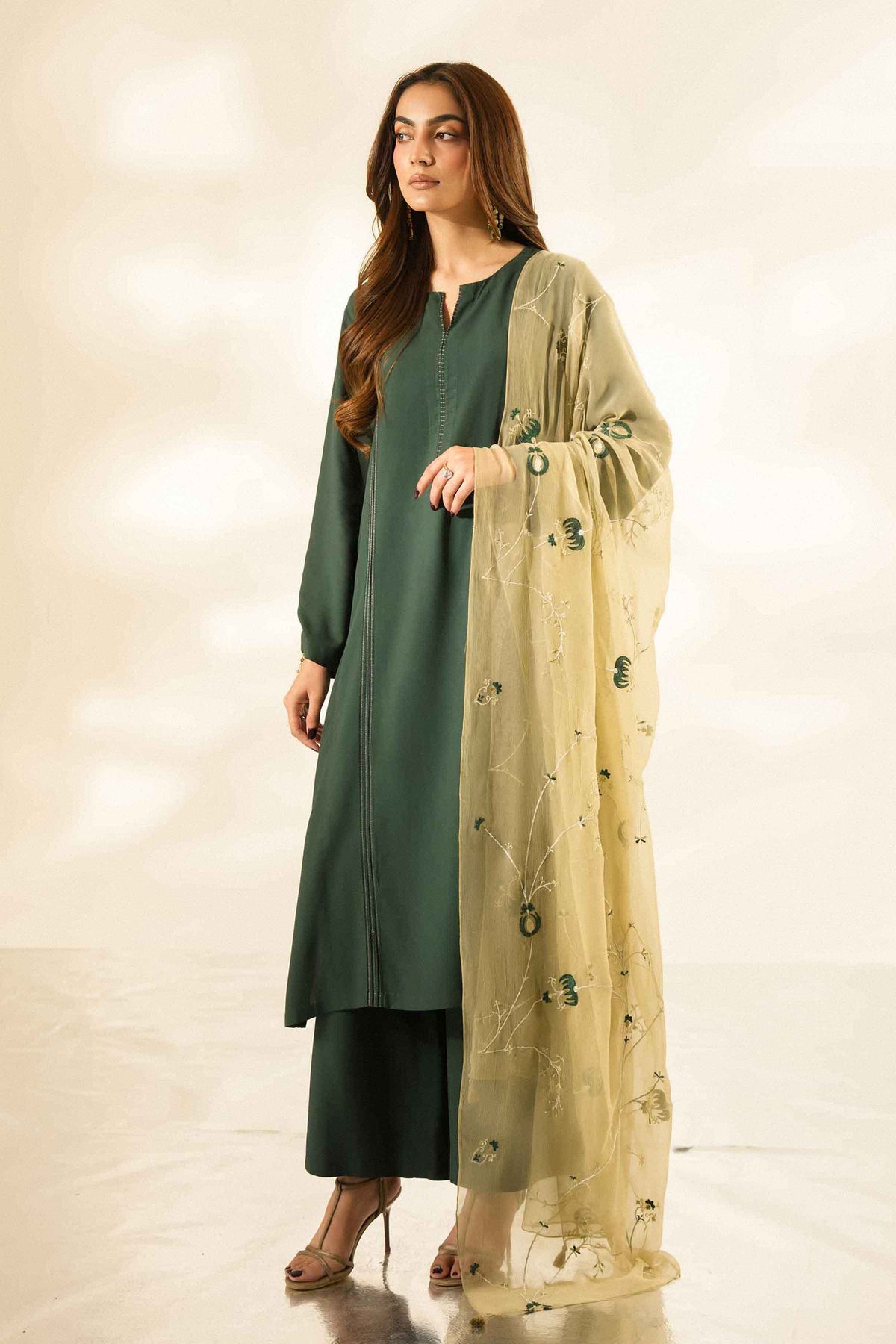 3 PIECE - EMBROIDERED SUIT - ST3PE-LUXE26WV1-3