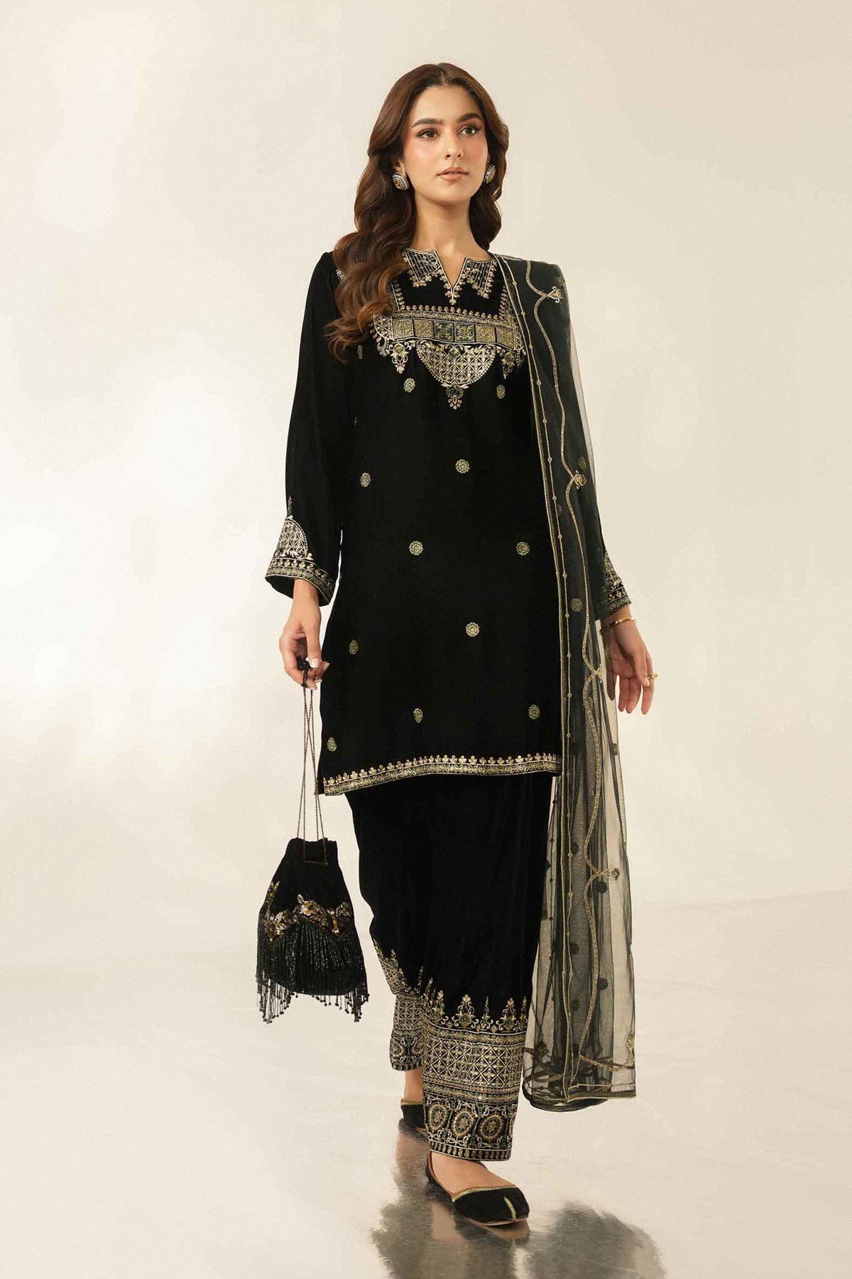 3 Piece - Embroidered Suit - ST3PE-LUXE26WV1-44