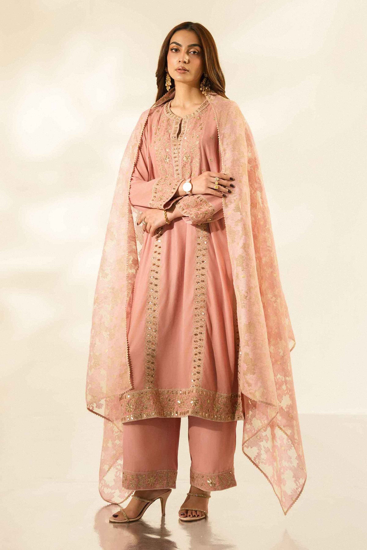 3 Piece - Embroidered Suit - ST3PE-LUXE26WV1-55