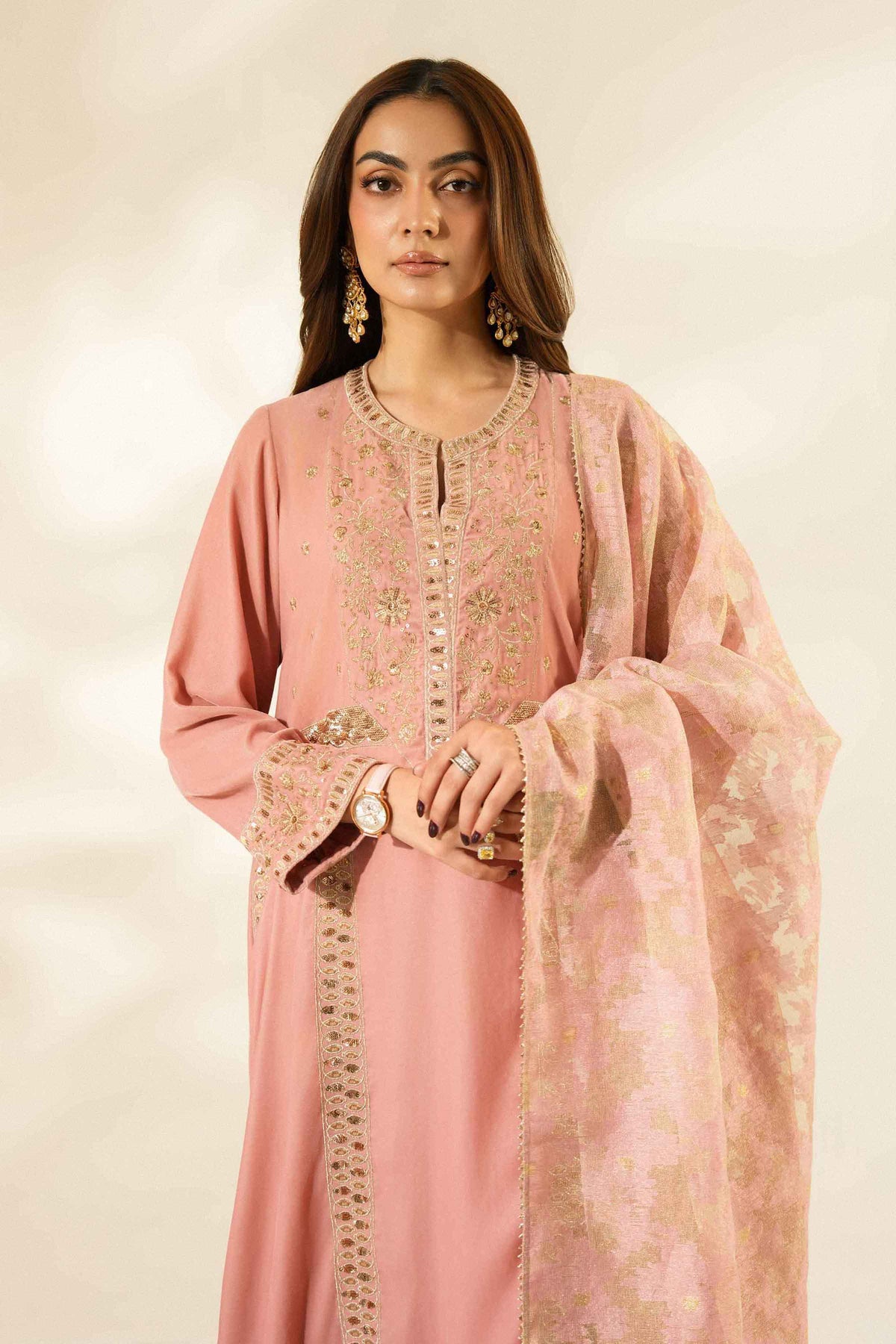 3 Piece - Embroidered Suit - ST3PE-LUXE26WV1-55