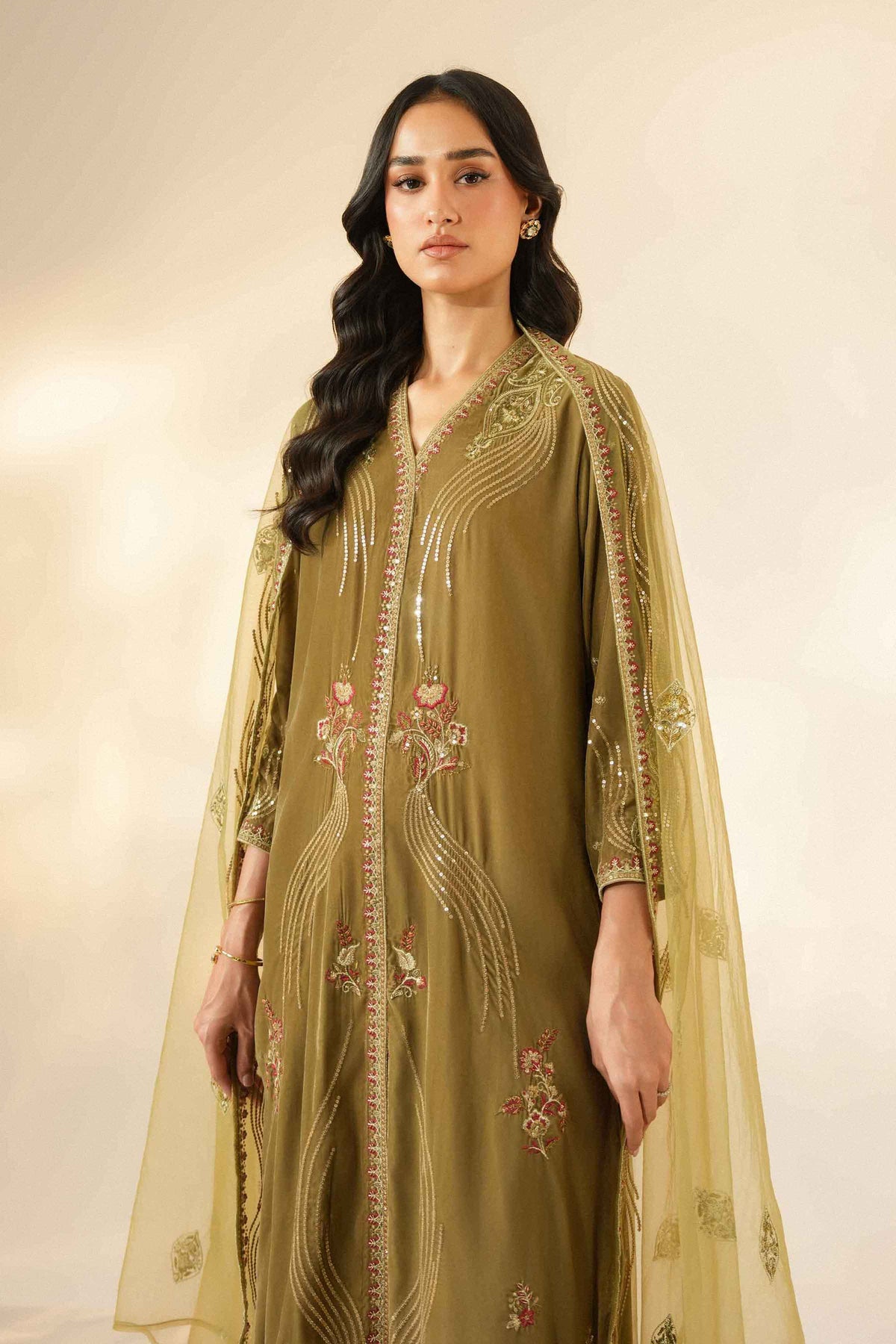 3 Piece - Embroidered Suit - ST3PE-LUXE26WV1-56