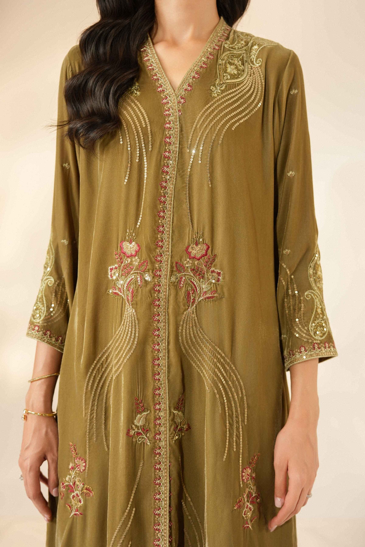 3 Piece - Embroidered Suit - ST3PE-LUXE26WV1-56