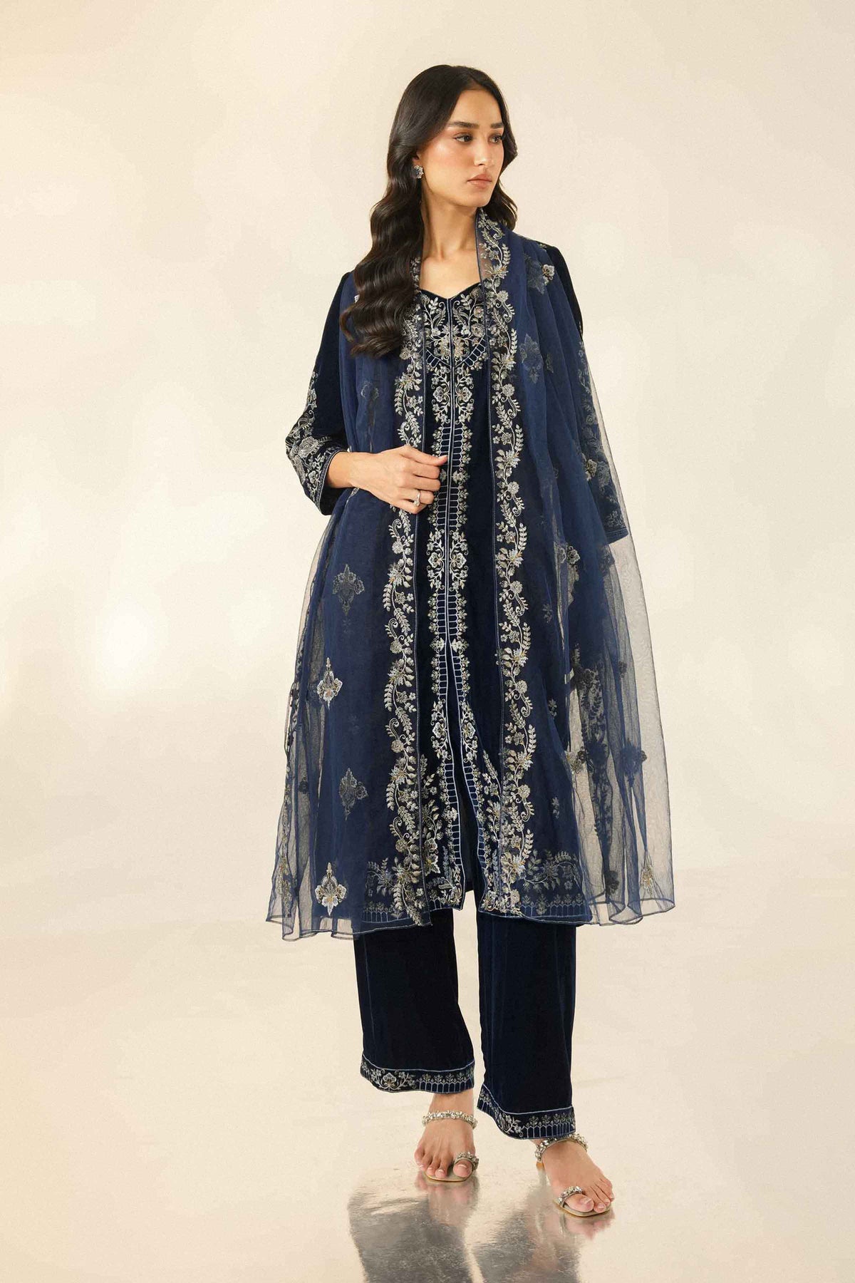 3 Piece - Embroidered Suit - ST3PE-LUXE26WV1-8